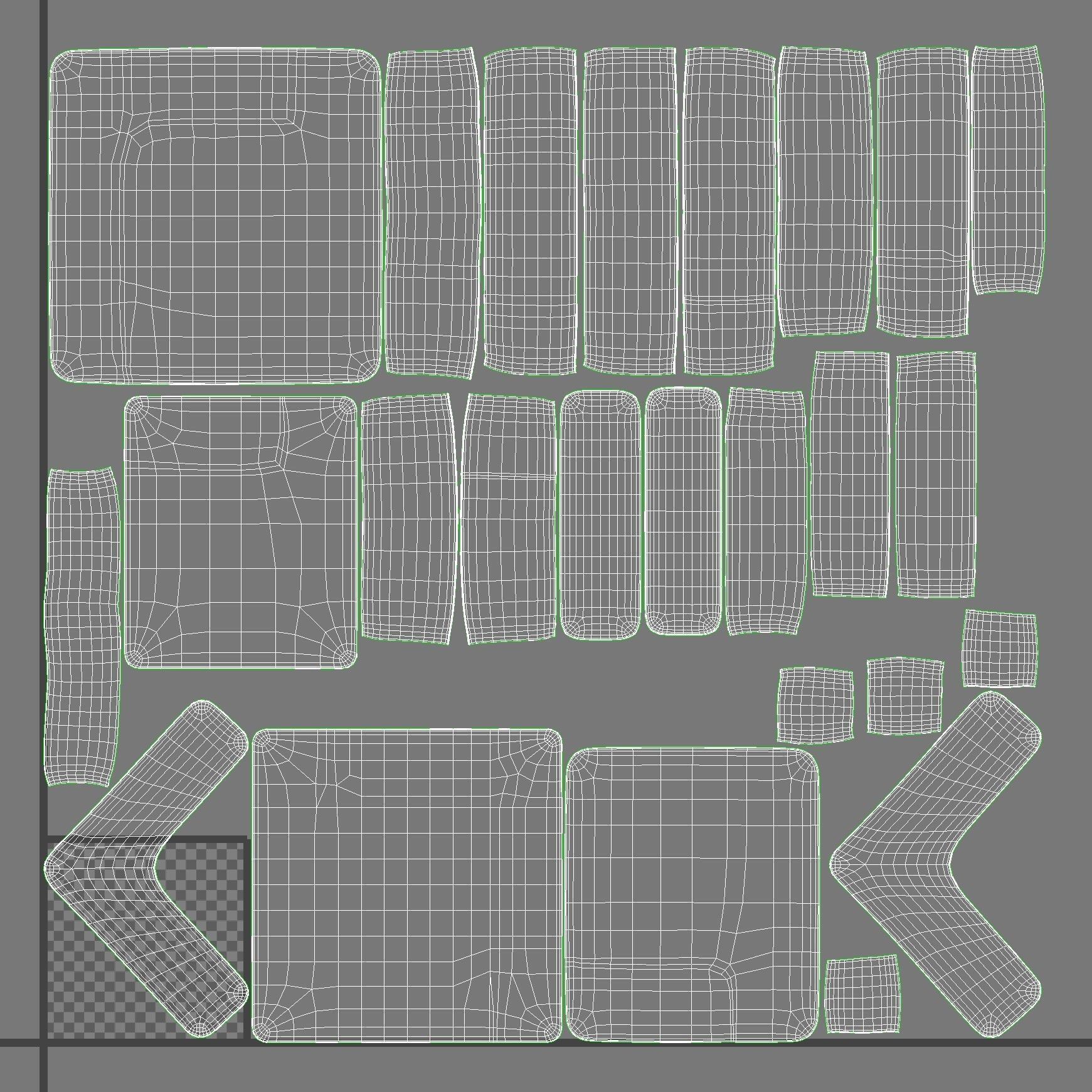 Alphabet 2 Seater Sofa by Fritz Hansen 3D model_13