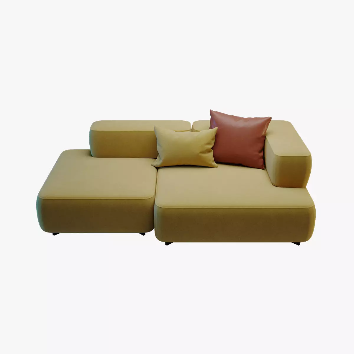 Alphabet 2 Seater Sofa by Fritz Hansen 3D model_0