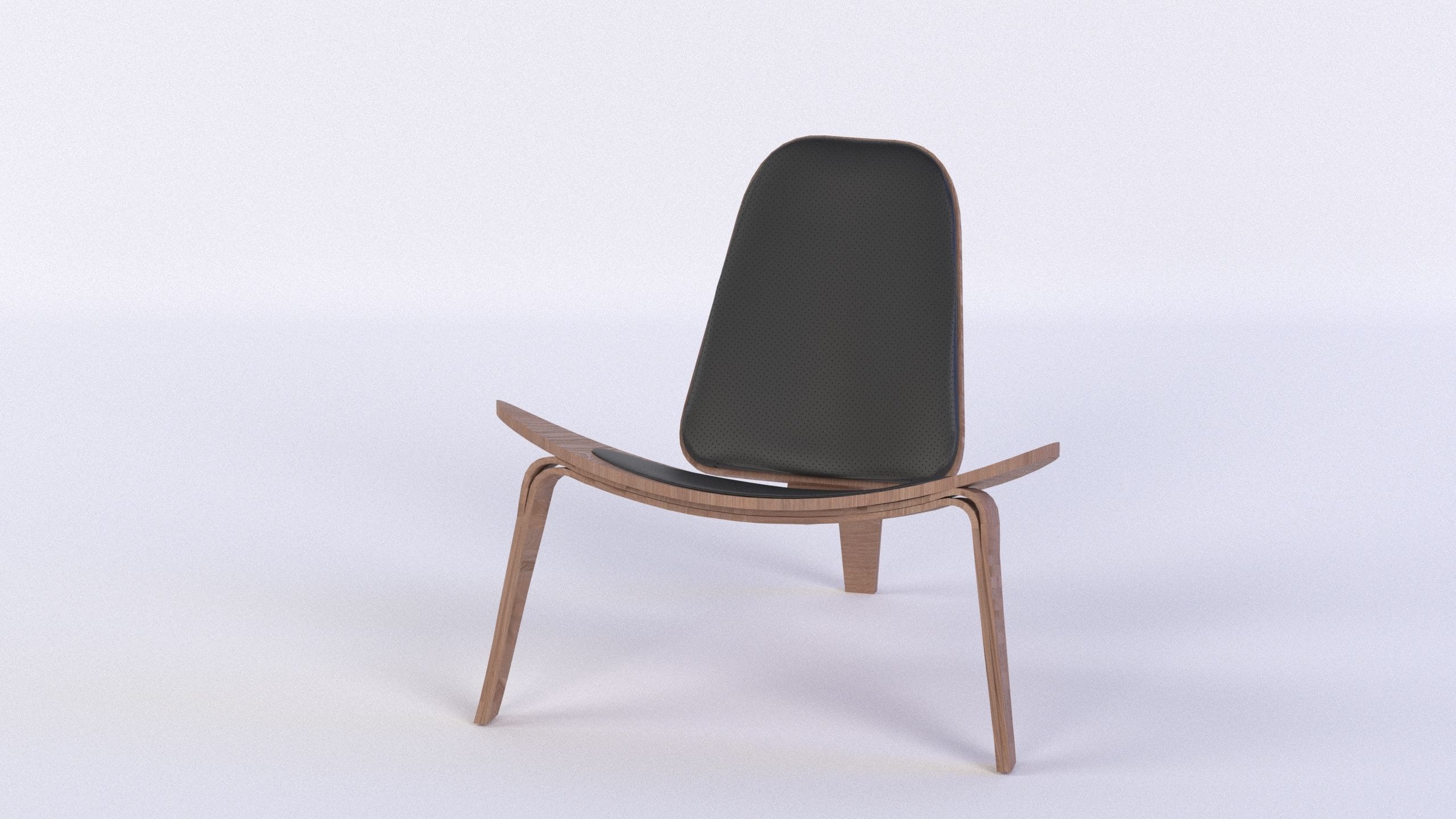Modern Lounge chair 3D model_4
