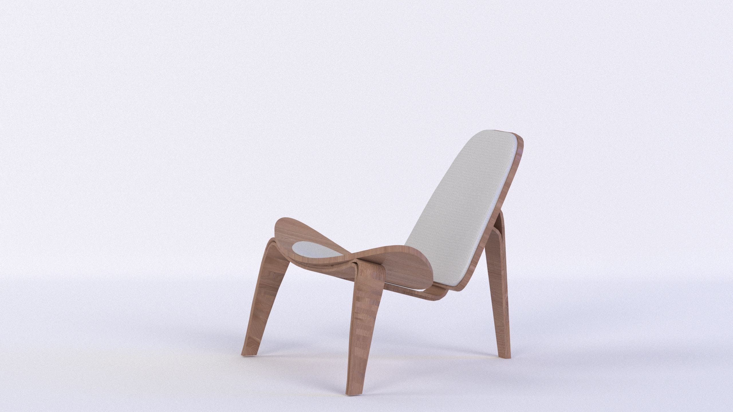 Modern Lounge chair 3D model_2