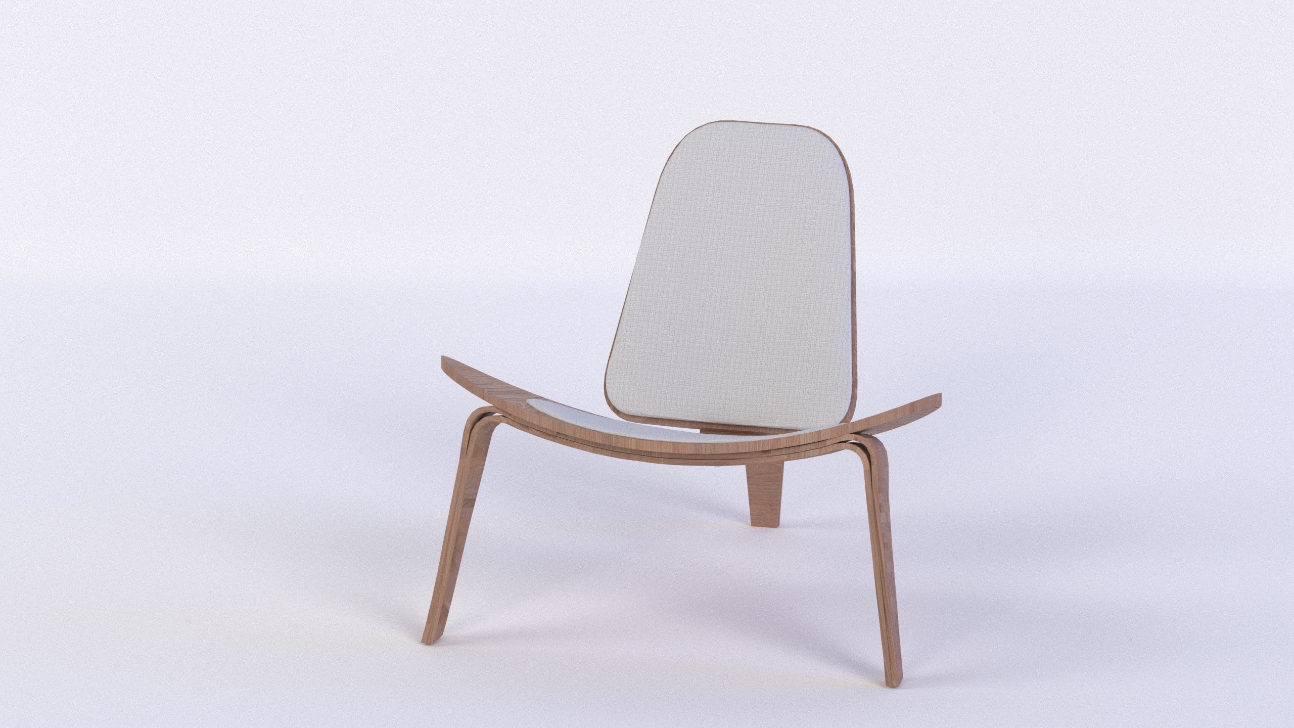 Modern Lounge chair 3D model_1