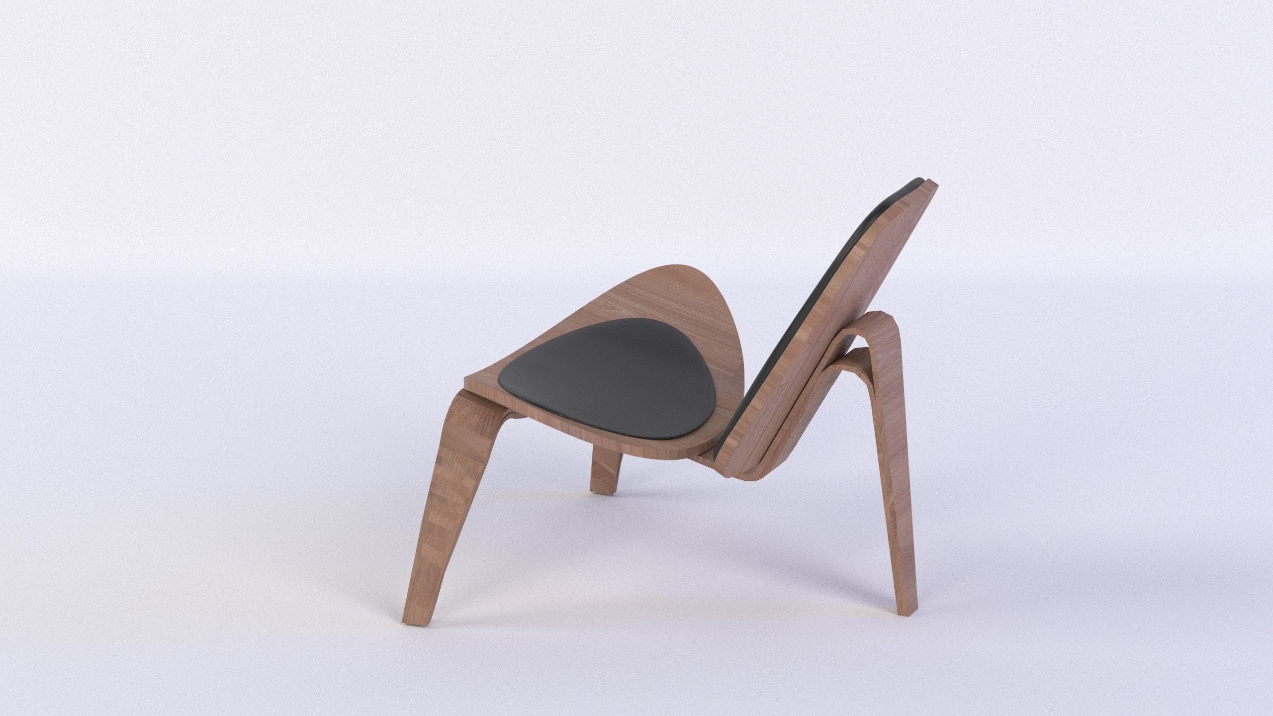 Modern Lounge chair 3D model_3