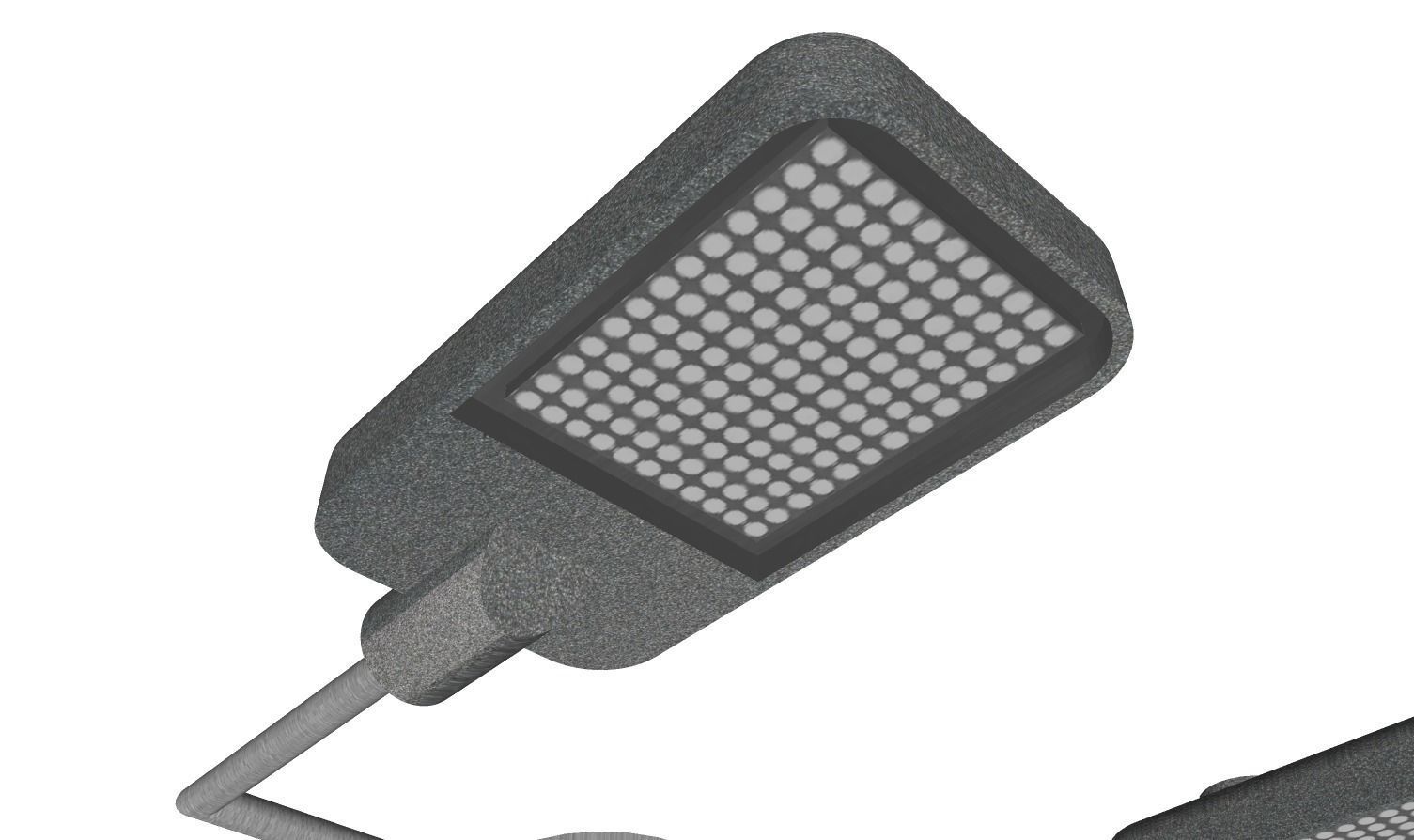 Concrete Lamp Post - Light Pole - Light Post - Street Light 05 3D model_5