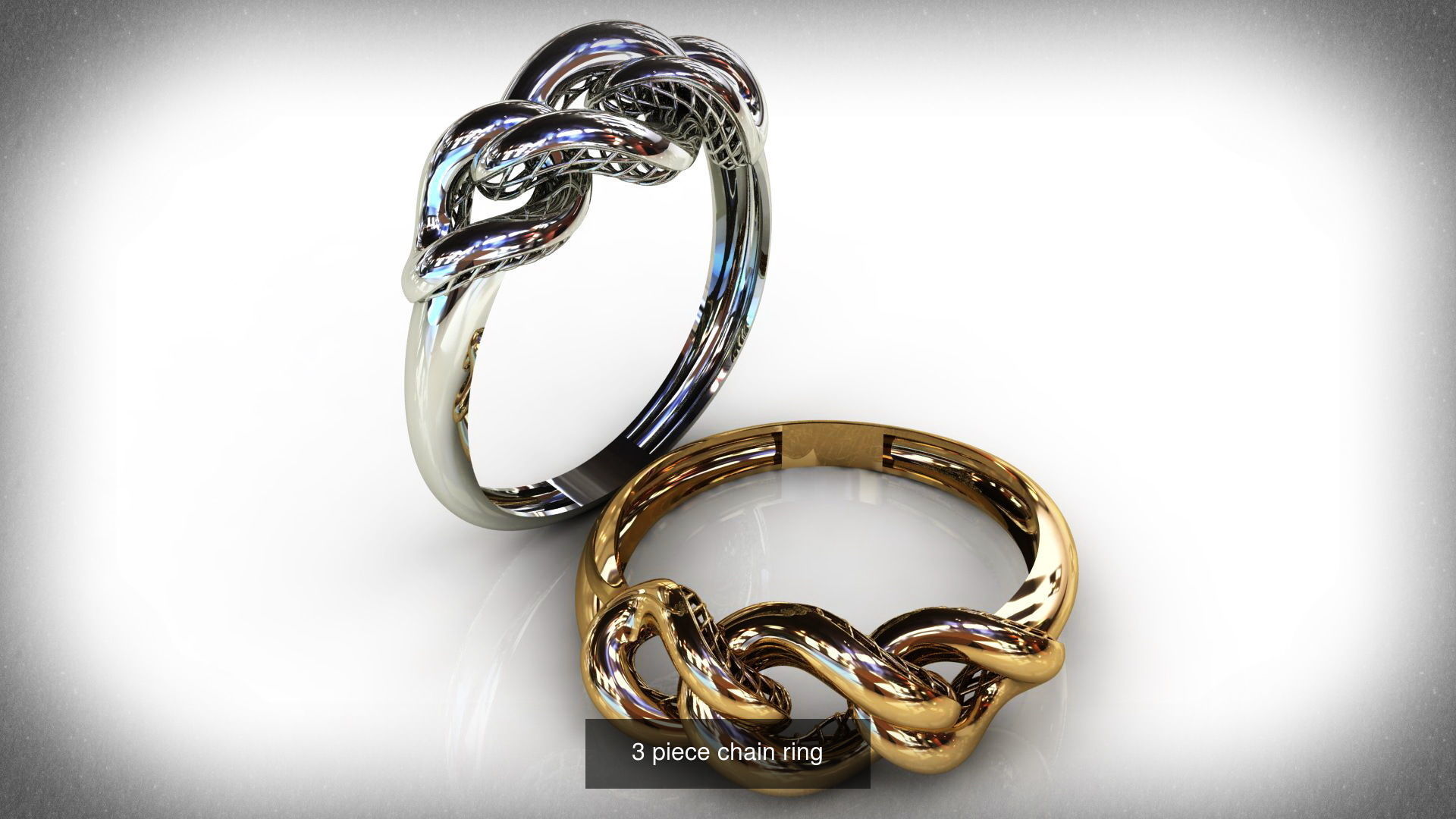 88 models of necklaces bracelets earrings pendants fusion rings  3D Model Collection_40