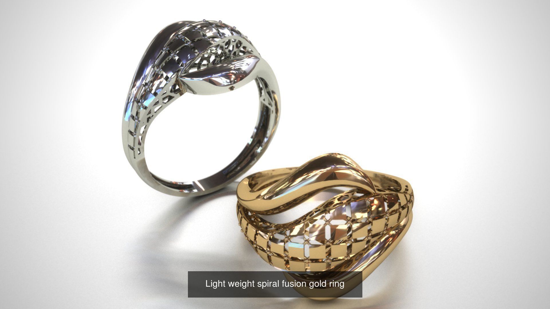 88 models of necklaces bracelets earrings pendants fusion rings  3D Model Collection_67