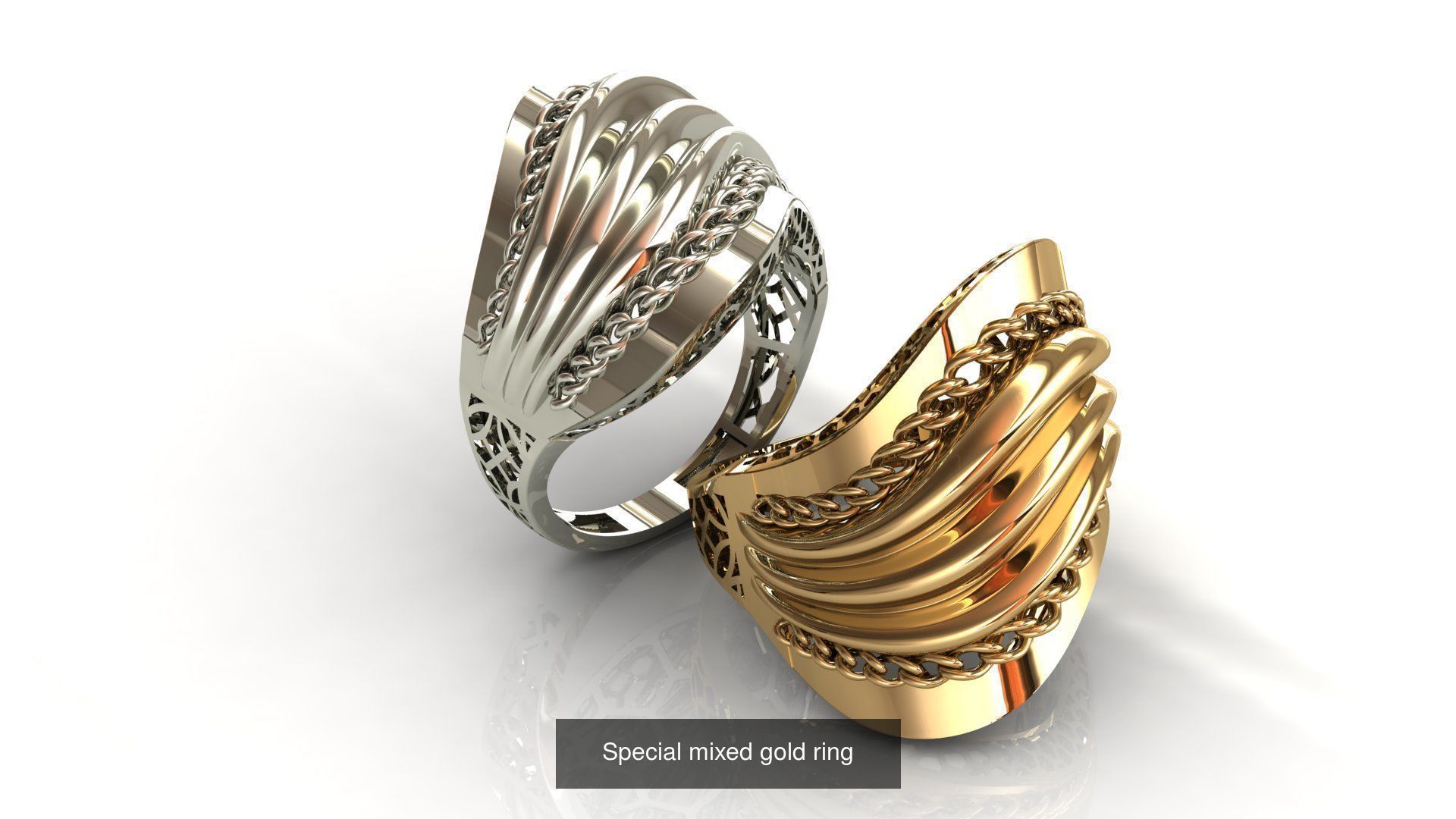 88 models of necklaces bracelets earrings pendants fusion rings  3D Model Collection_44