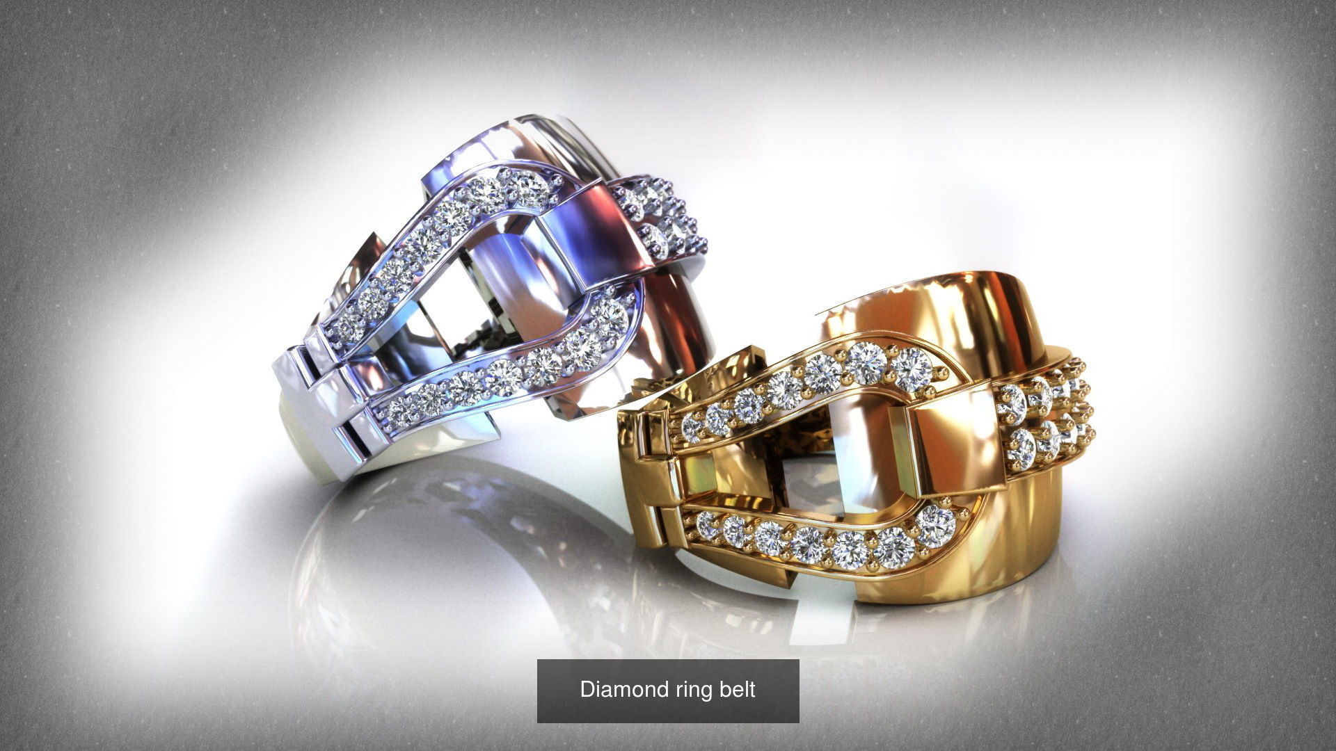 88 models of necklaces bracelets earrings pendants fusion rings  3D Model Collection_85