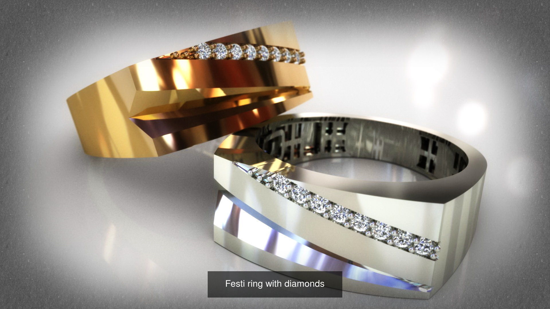 88 models of necklaces bracelets earrings pendants fusion rings  3D Model Collection_36