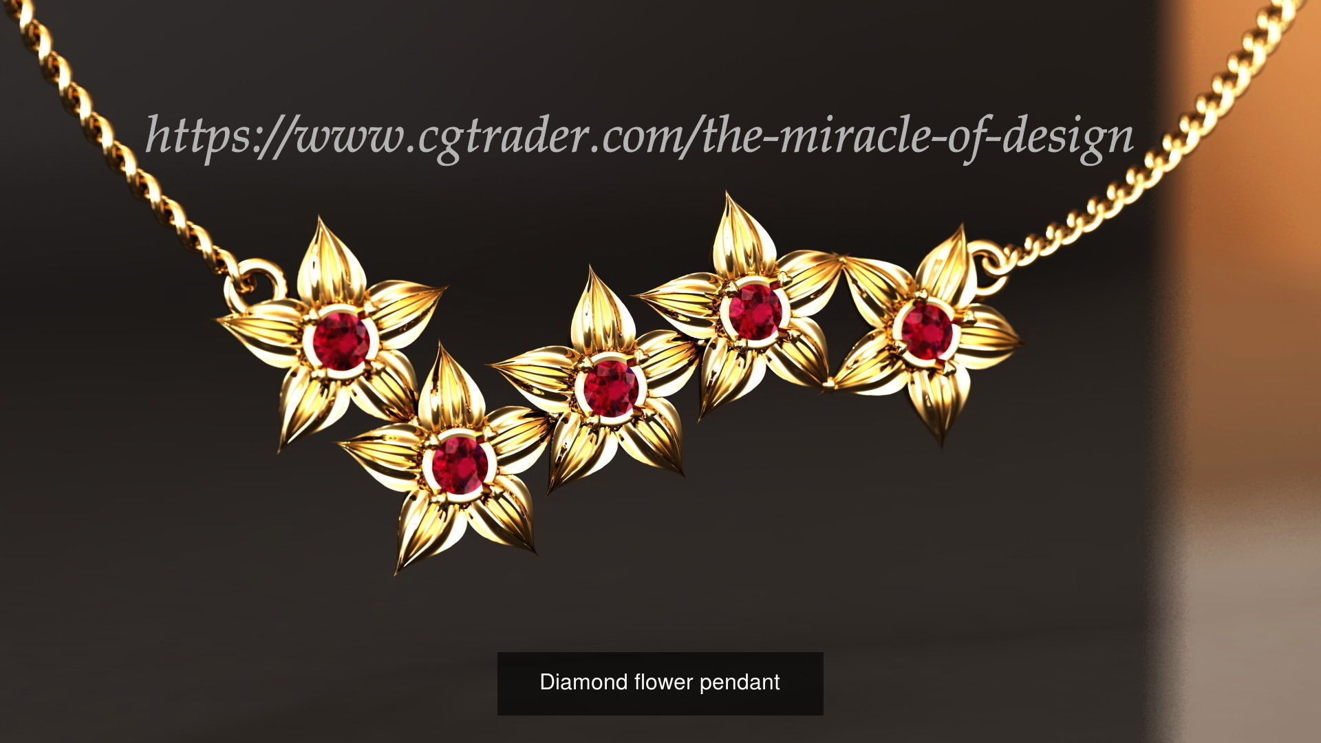 88 models of necklaces bracelets earrings pendants fusion rings  3D Model Collection_84