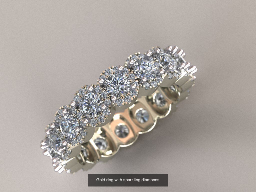 88 models of necklaces bracelets earrings pendants fusion rings  3D Model Collection_53