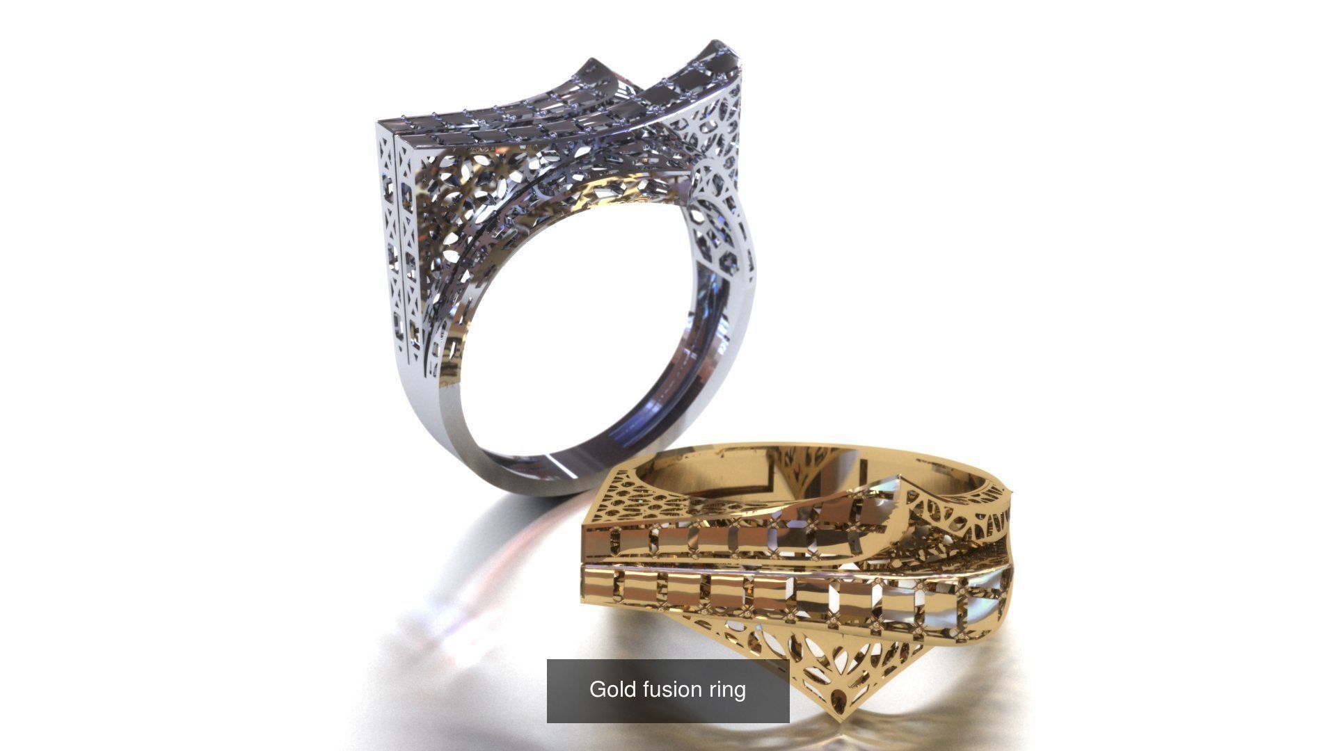 88 models of necklaces bracelets earrings pendants fusion rings  3D Model Collection_69