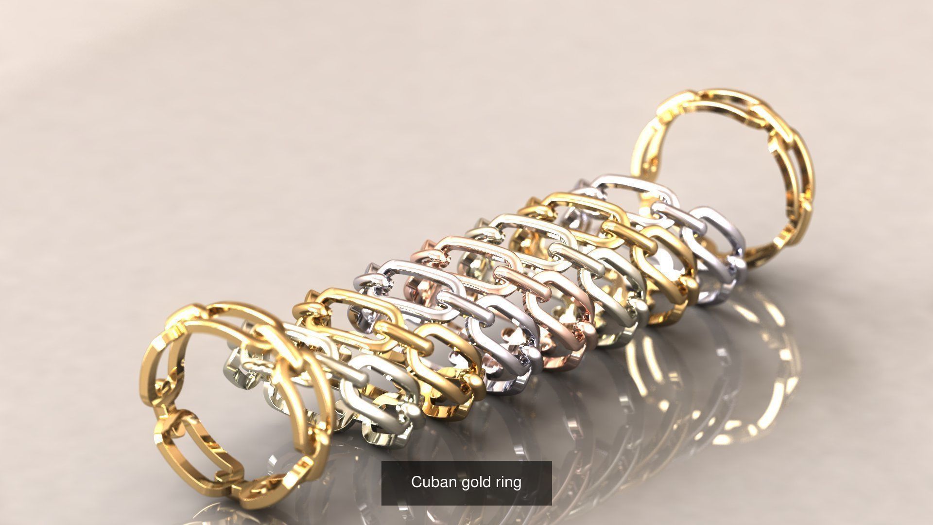 88 models of necklaces bracelets earrings pendants fusion rings  3D Model Collection_71