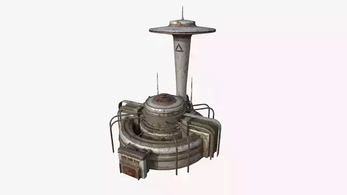SciFi Facility D10 Abandoned - Sci Fi Exterior Design Low-poly 3D model