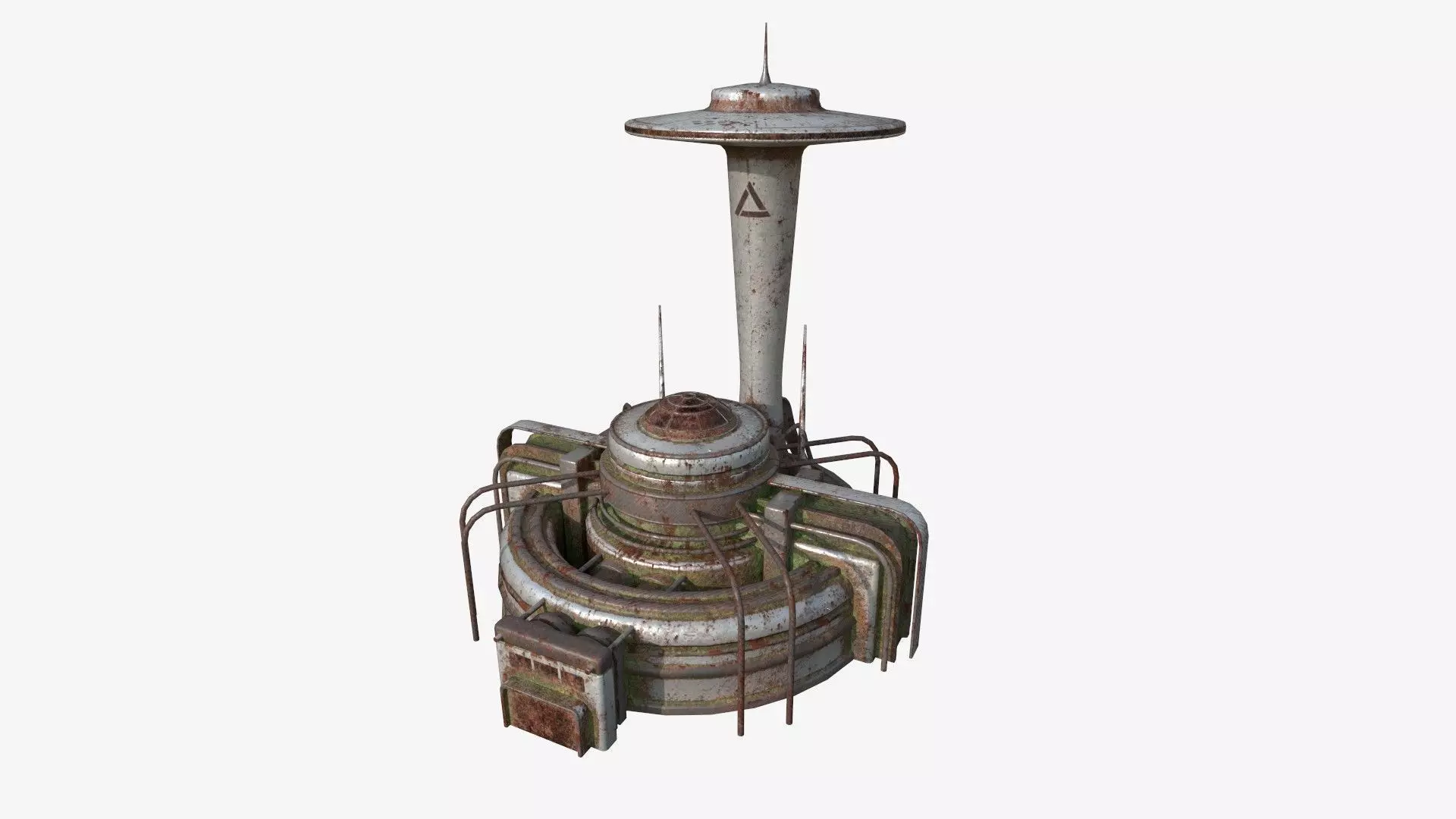 SciFi Facility D10 Abandoned - Sci Fi Exterior Design Low-poly 3D model_0