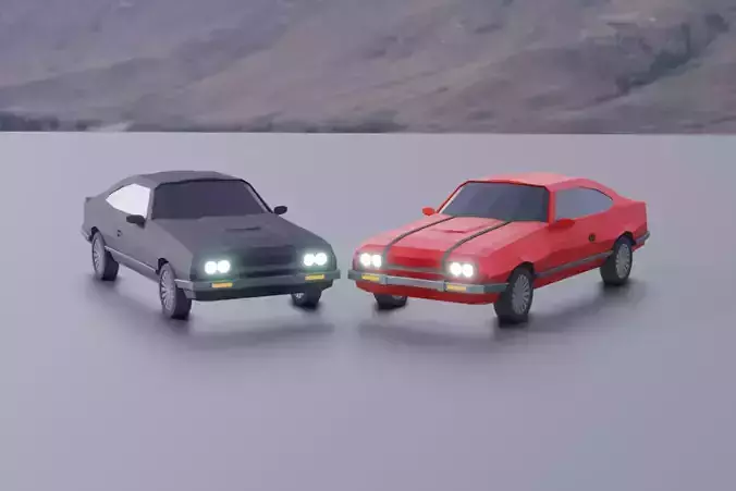 Low Poly Race Car Low-poly 3D model