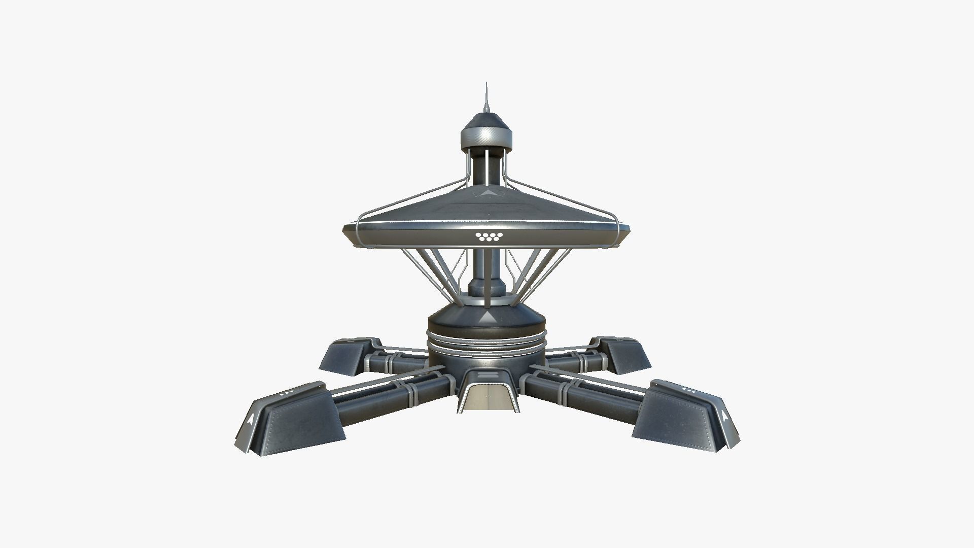 10 Sci Fi Buildings Collection I - Dark Metal - Exterior Design _95