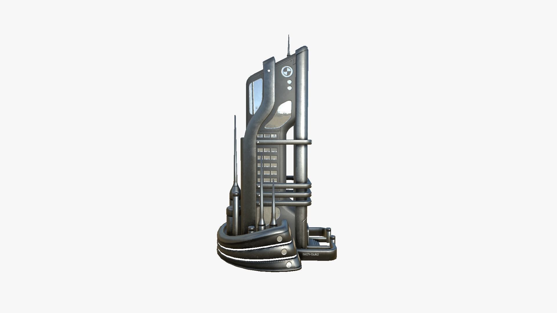 10 Sci Fi Buildings Collection I - Dark Metal - Exterior Design _19