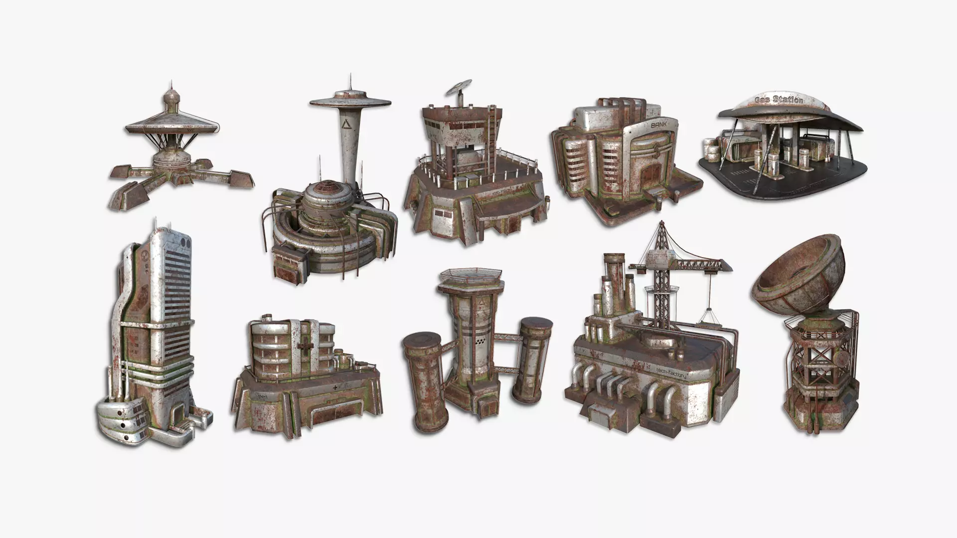 10 Sci Fi Buildings Collection J - Abandoned - Exterior Design _0