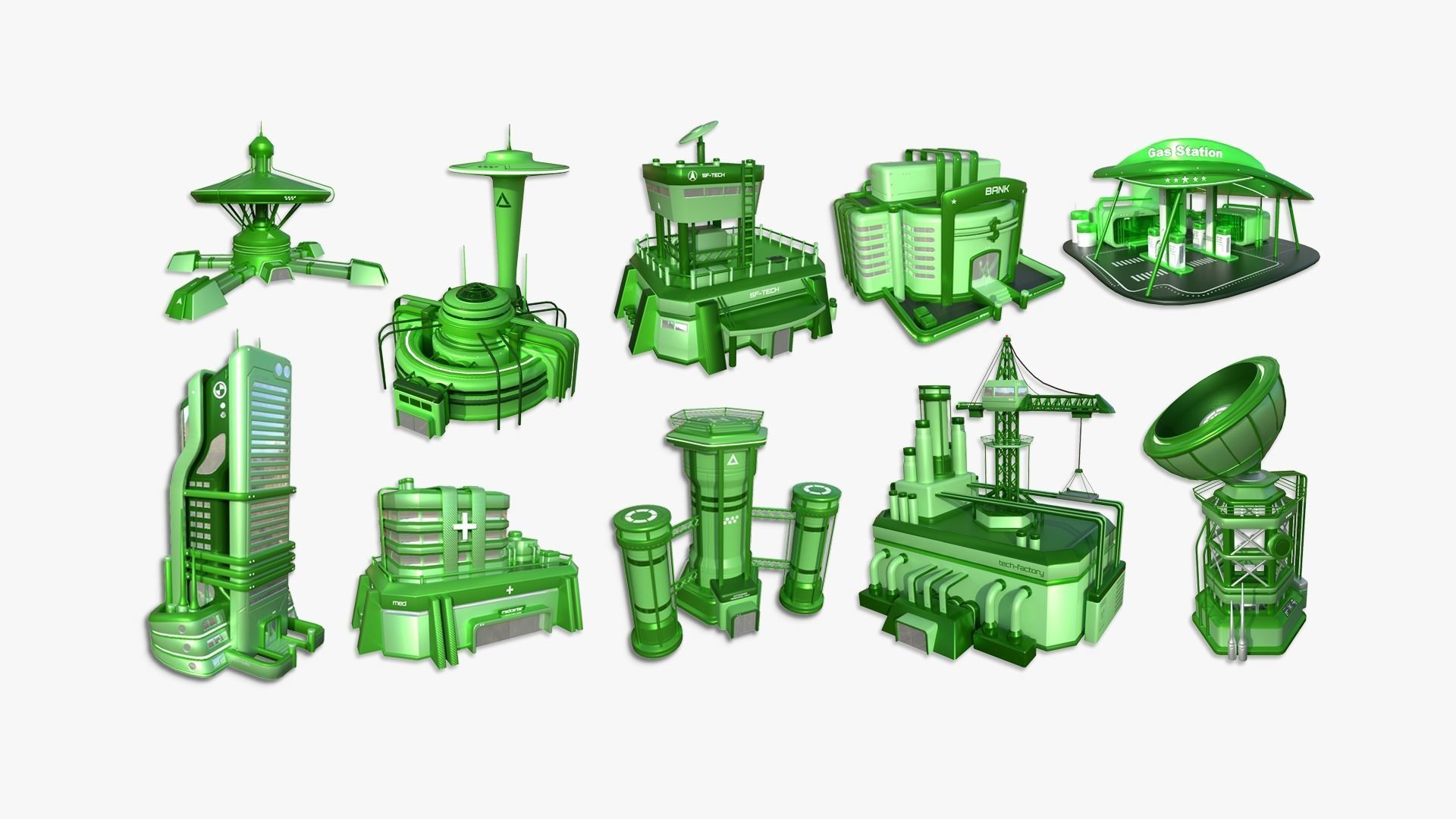 100 Sci Fi Buildings Super Collection - Exterior Design _11