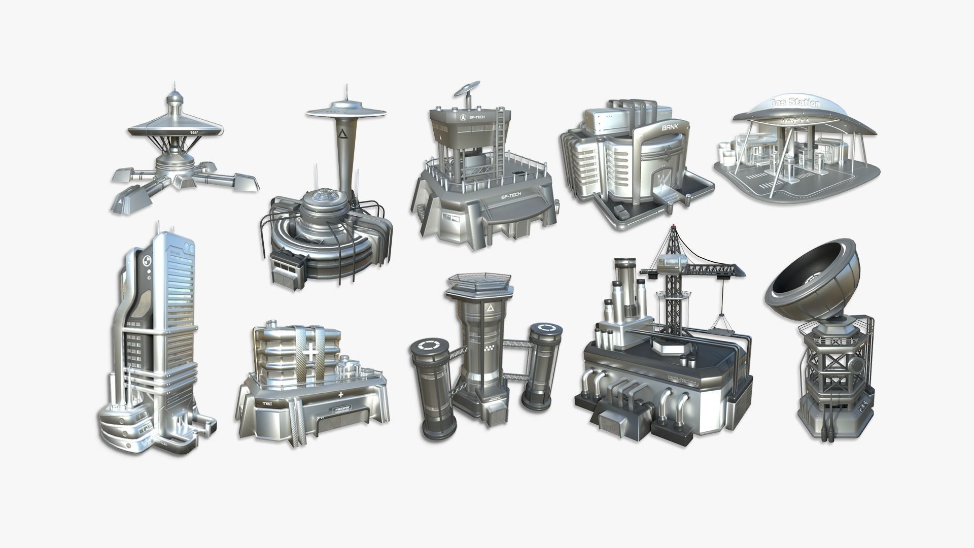 100 Sci Fi Buildings Super Collection - Exterior Design _2