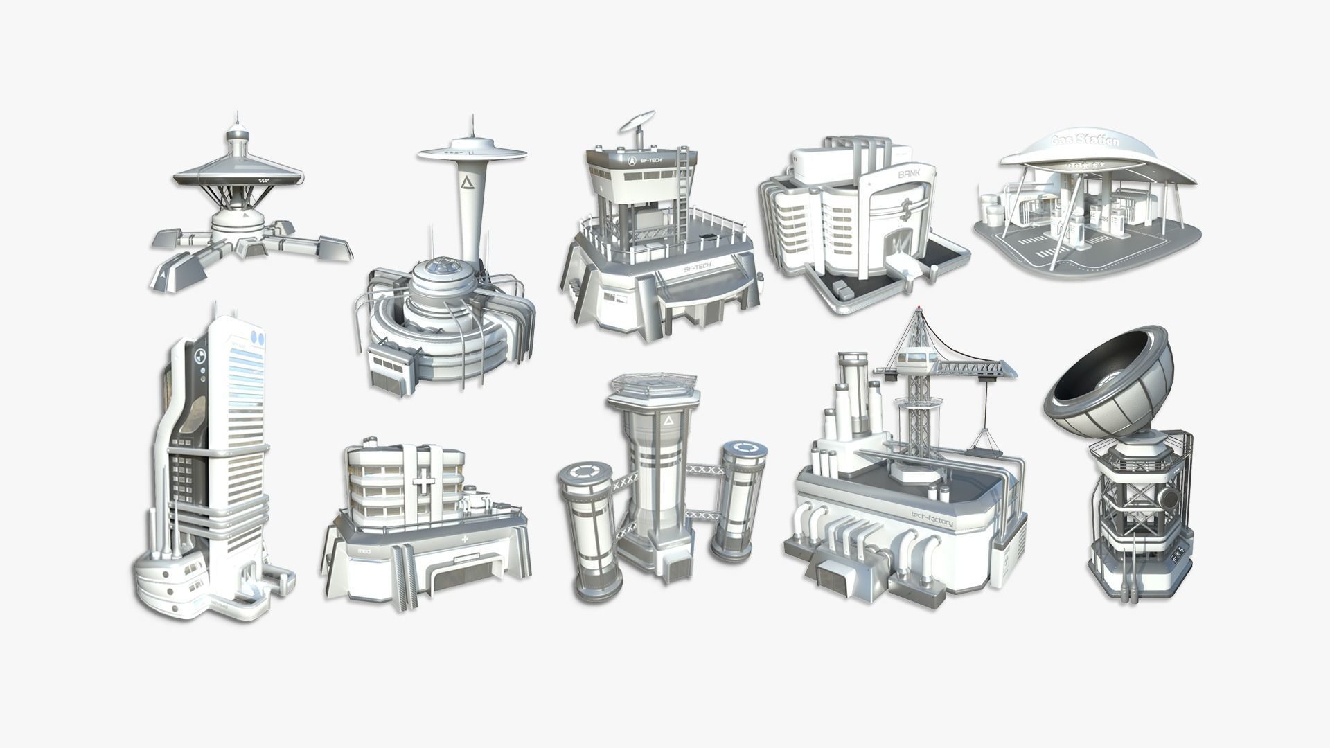 100 Sci Fi Buildings Super Collection - Exterior Design _3