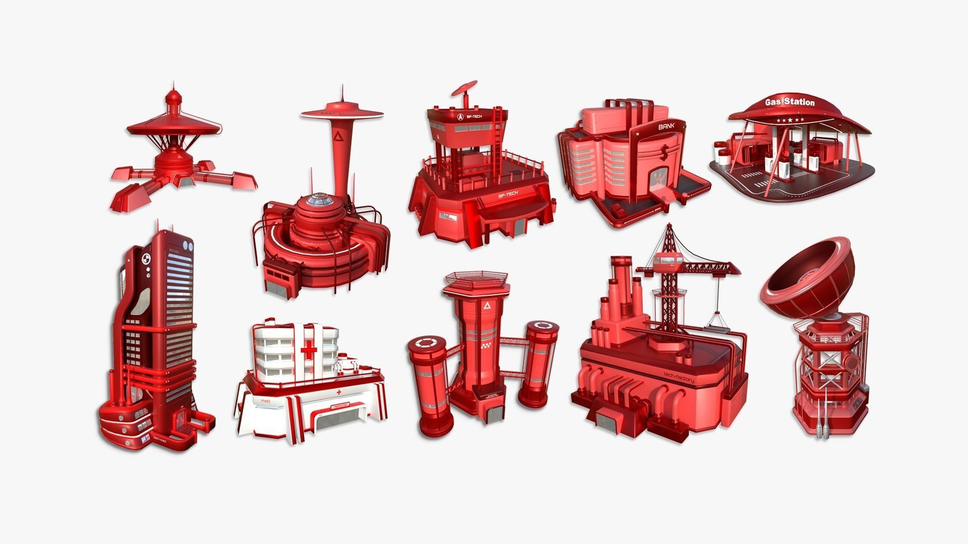 100 Sci Fi Buildings Super Collection - Exterior Design _5