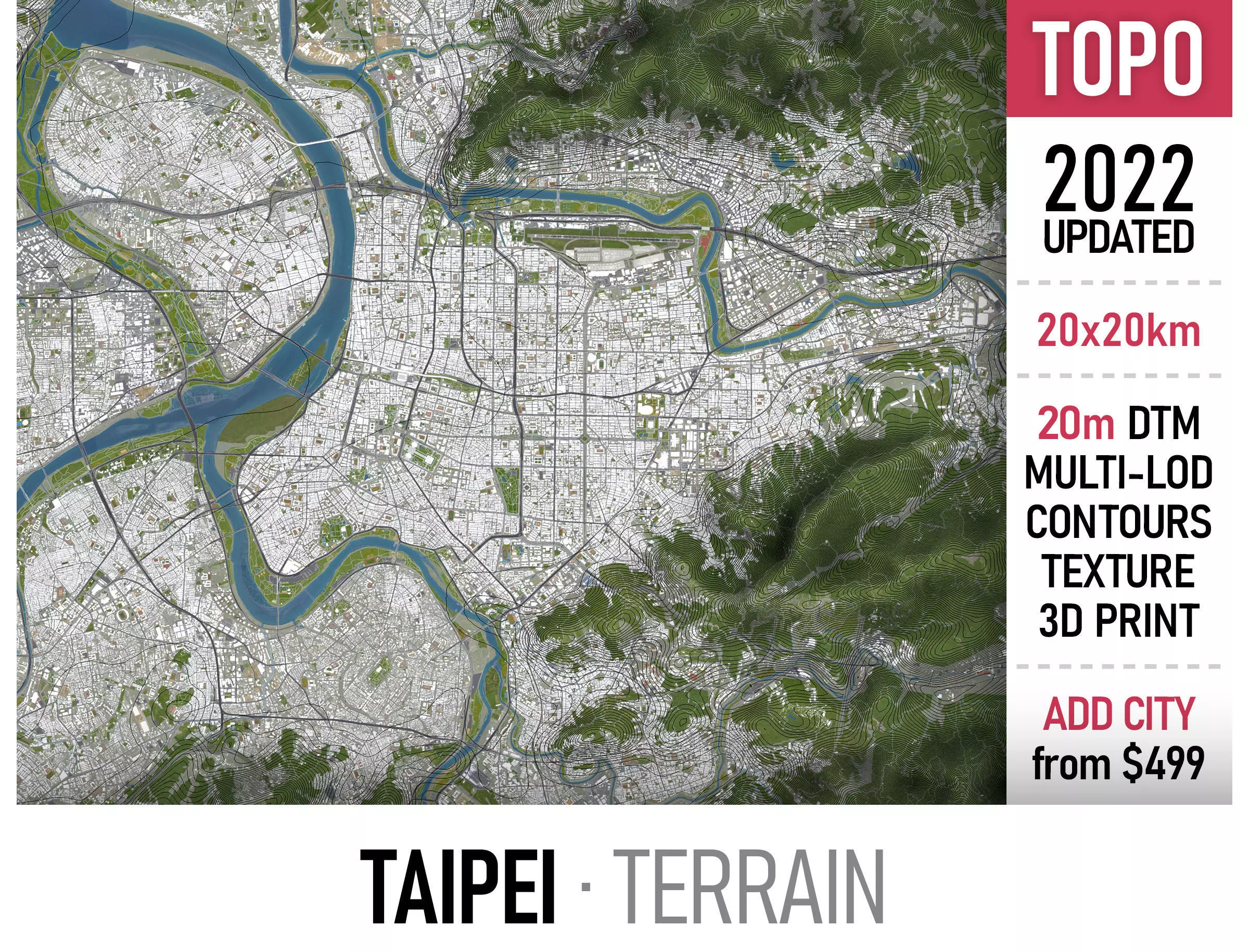 Taipei Low-poly 3D model_0