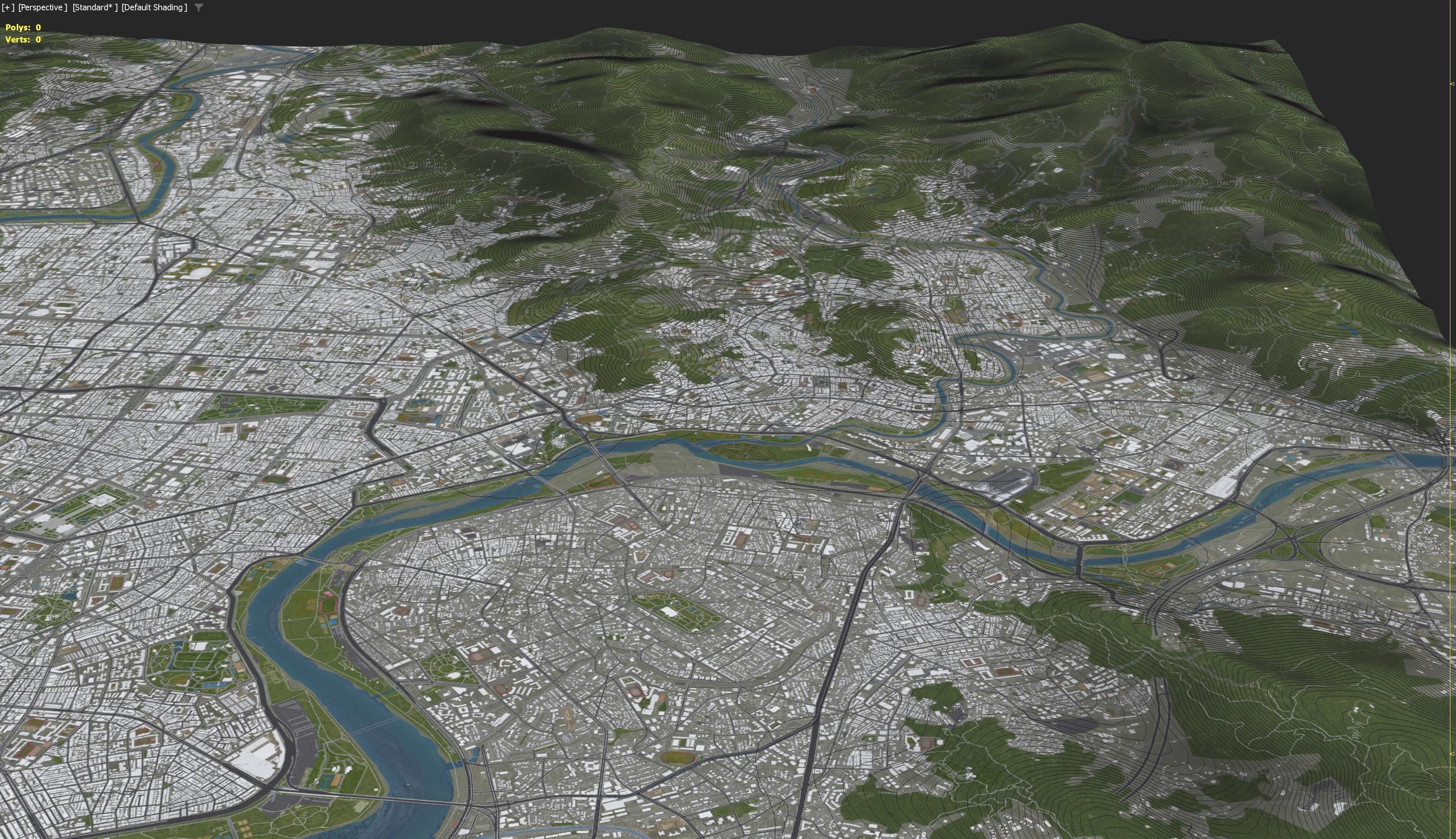 Taipei Low-poly 3D model_6