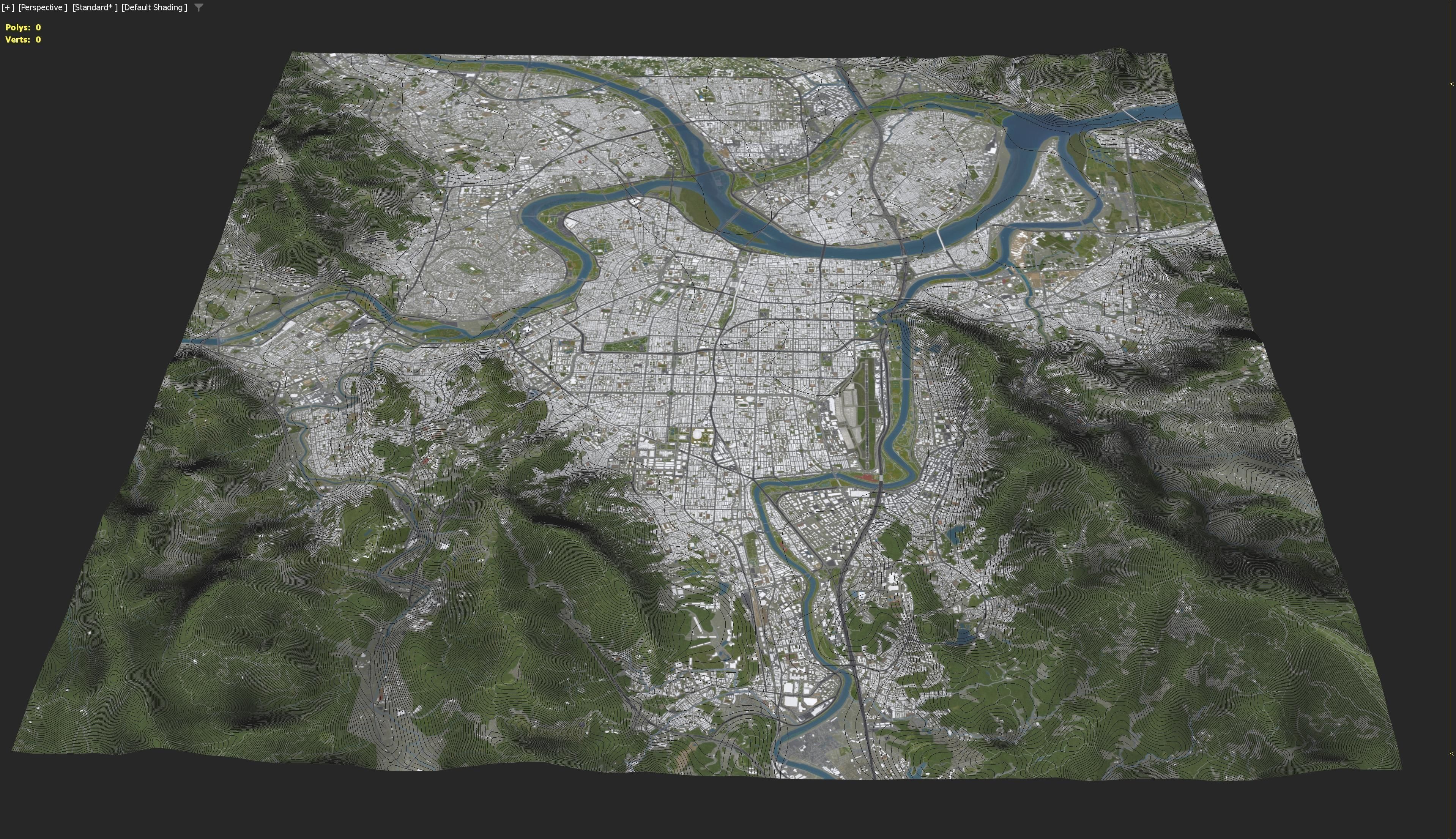 Taipei Low-poly 3D model_7