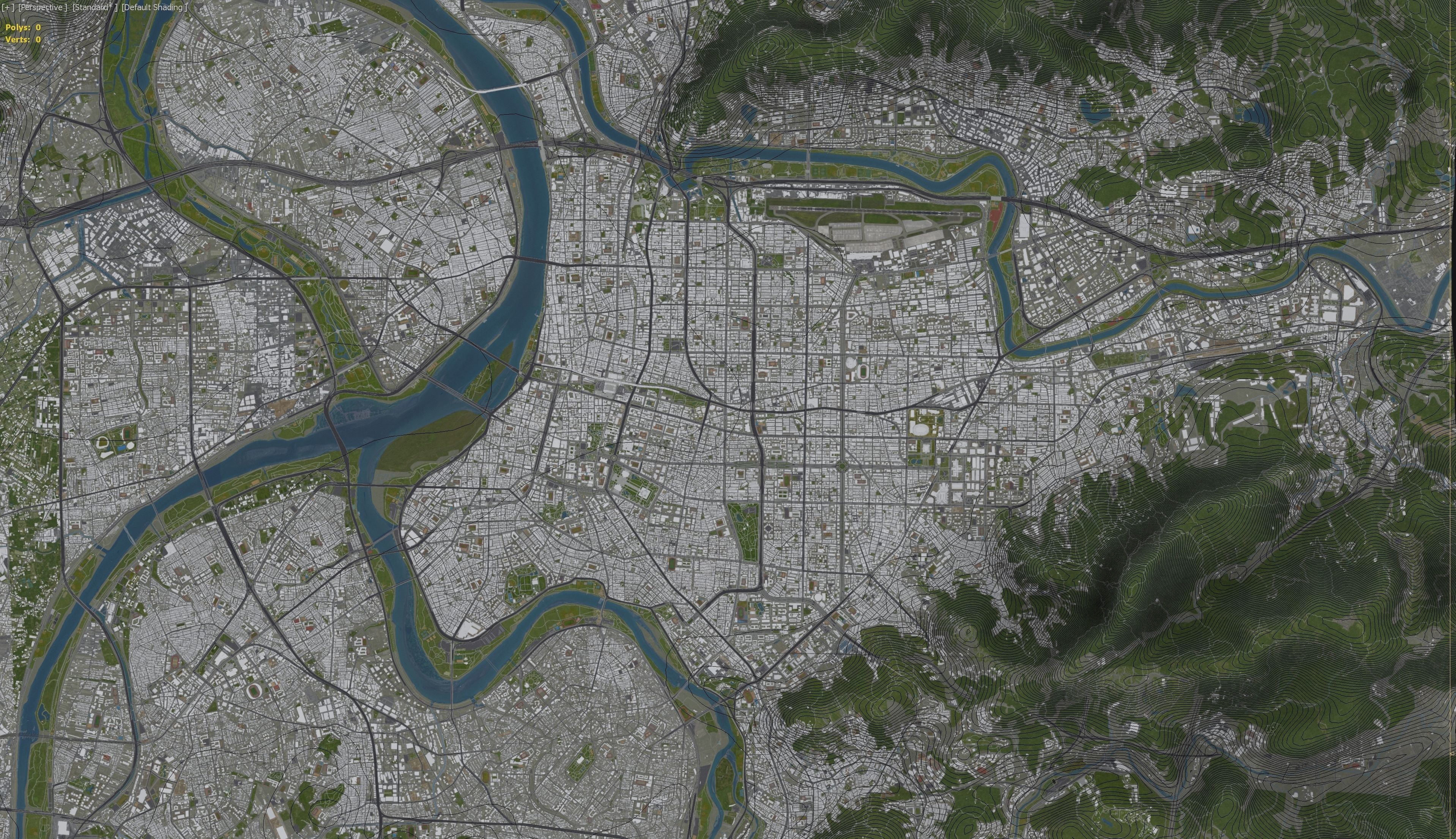 Taipei Low-poly 3D model_1