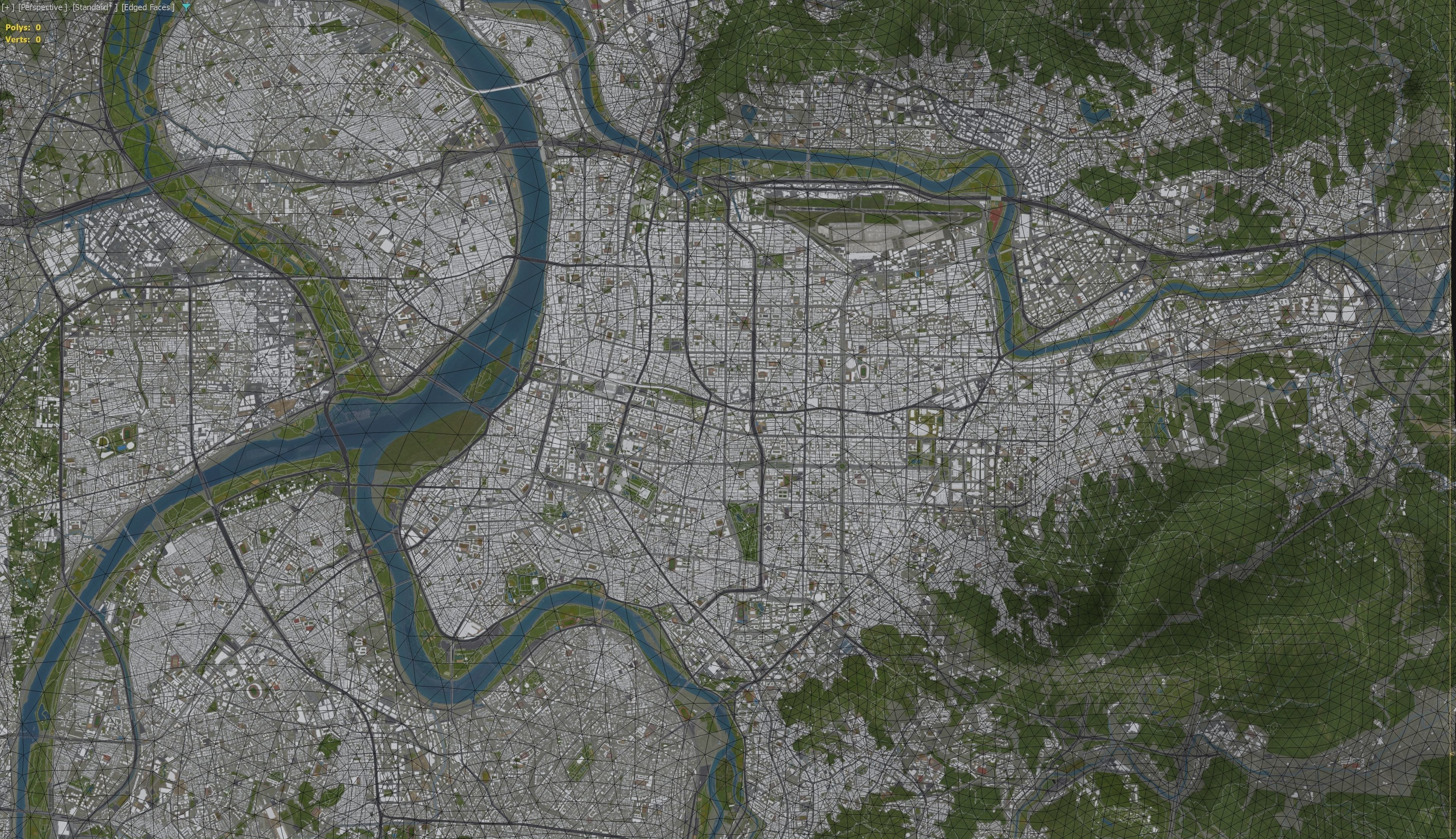 Taipei Low-poly 3D model_4