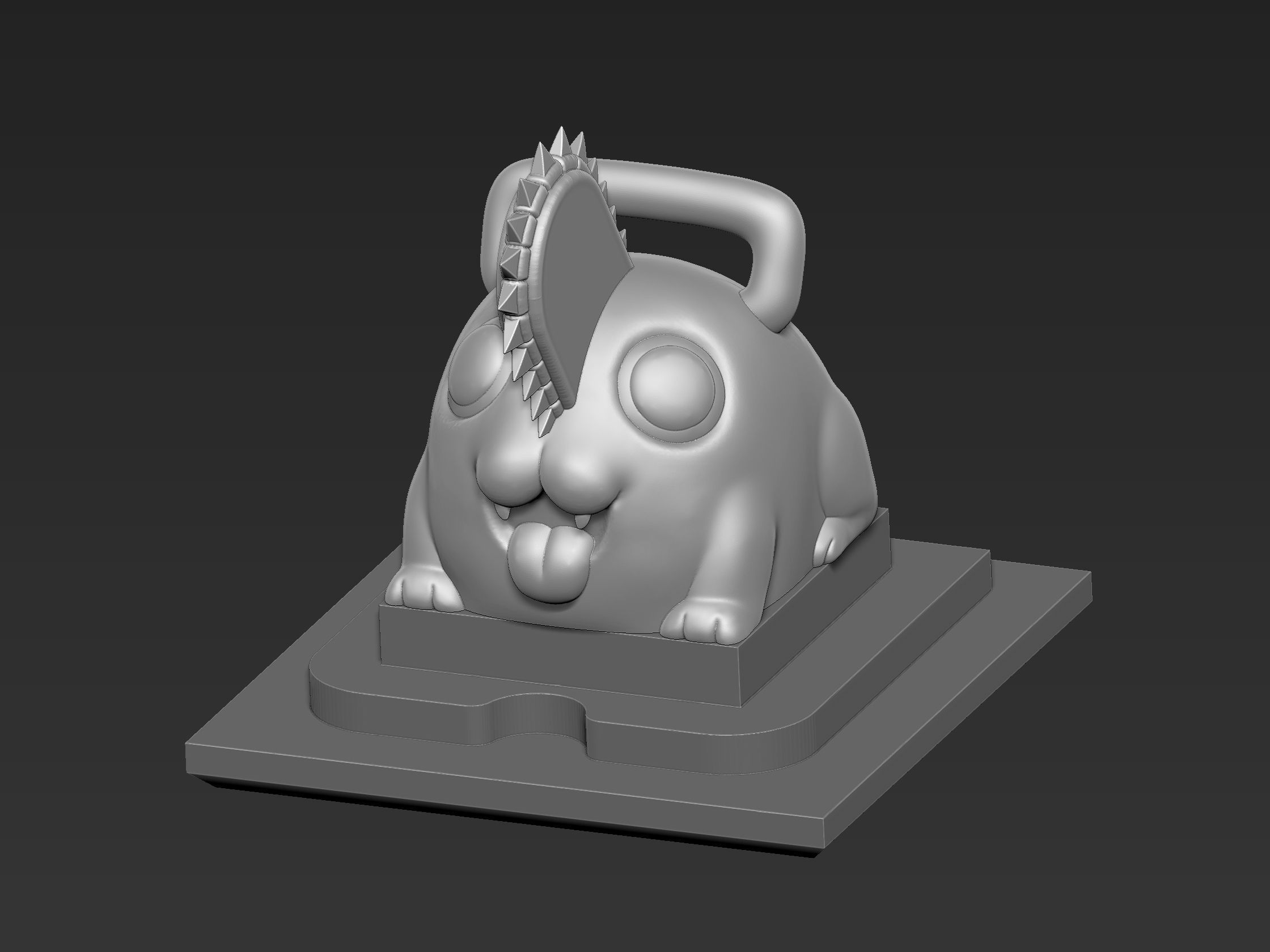 Chainsaw Man and Pochita Keycaps - Mechanical Keyboard 3D print model_3