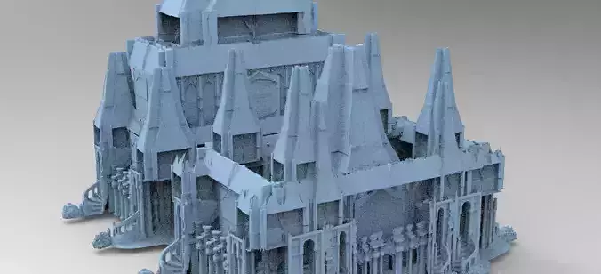 Dark Magic Fort architecture Towers Kit bash 1 