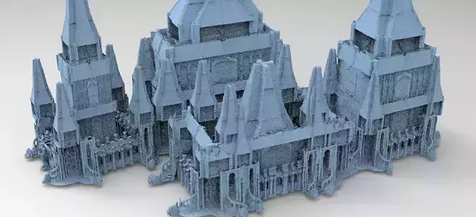 Dark Magic Fort architecture Towers Kit bash 2