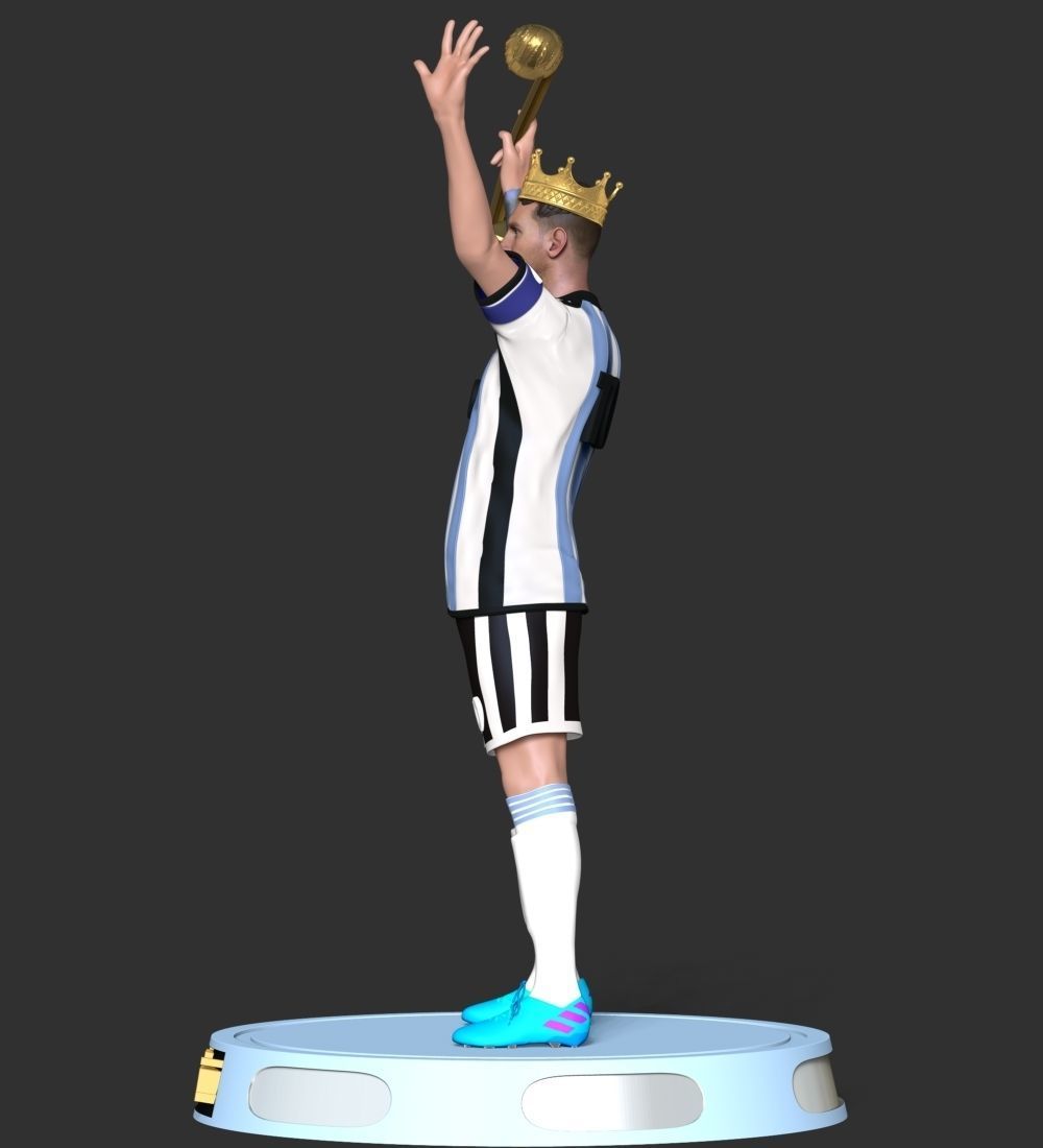 King Messi 3D print model_20