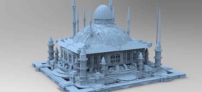 Baroque Persian Temple 3D model
