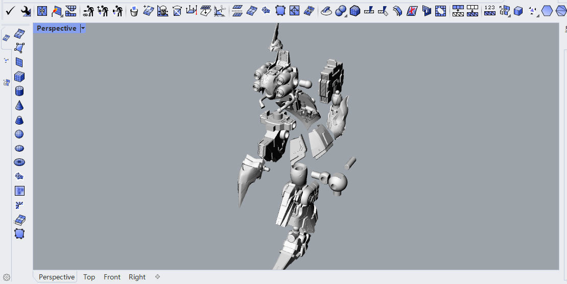 MOBILE SUIT GUNDAM NZ-666 KSHATRIYA 3D model 3D printable | CGTrader