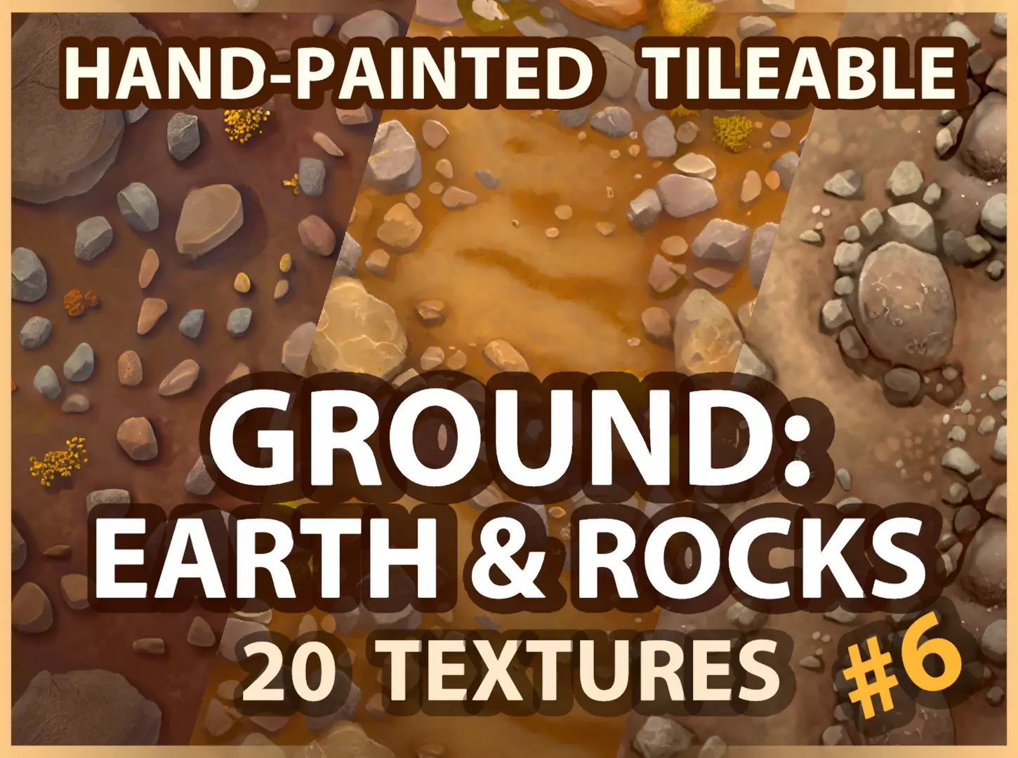 Ground - Earth and Rocks - 20 TEXTURES - Hand-painted -PACK 6--- Texture_0