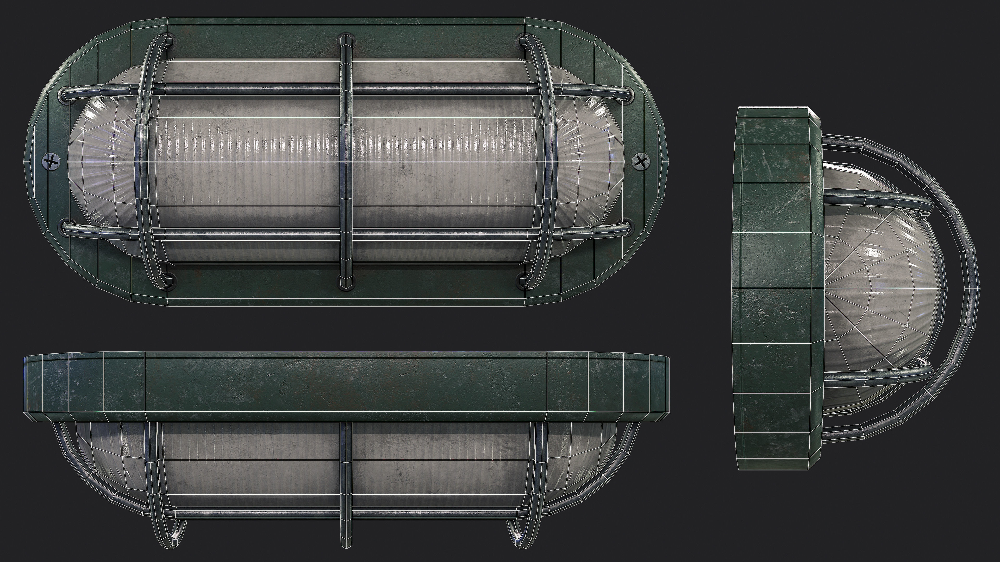 Bunker Light v1 Low-poly 3D model_3
