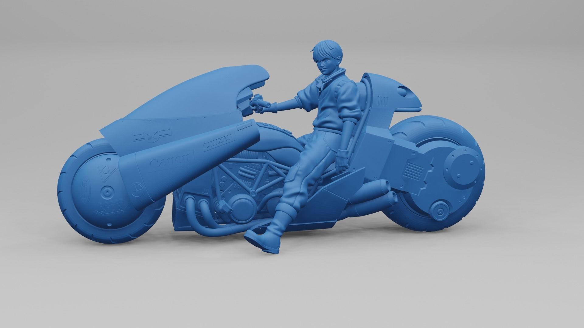 Akira Kaneda Bike  3D print model_1