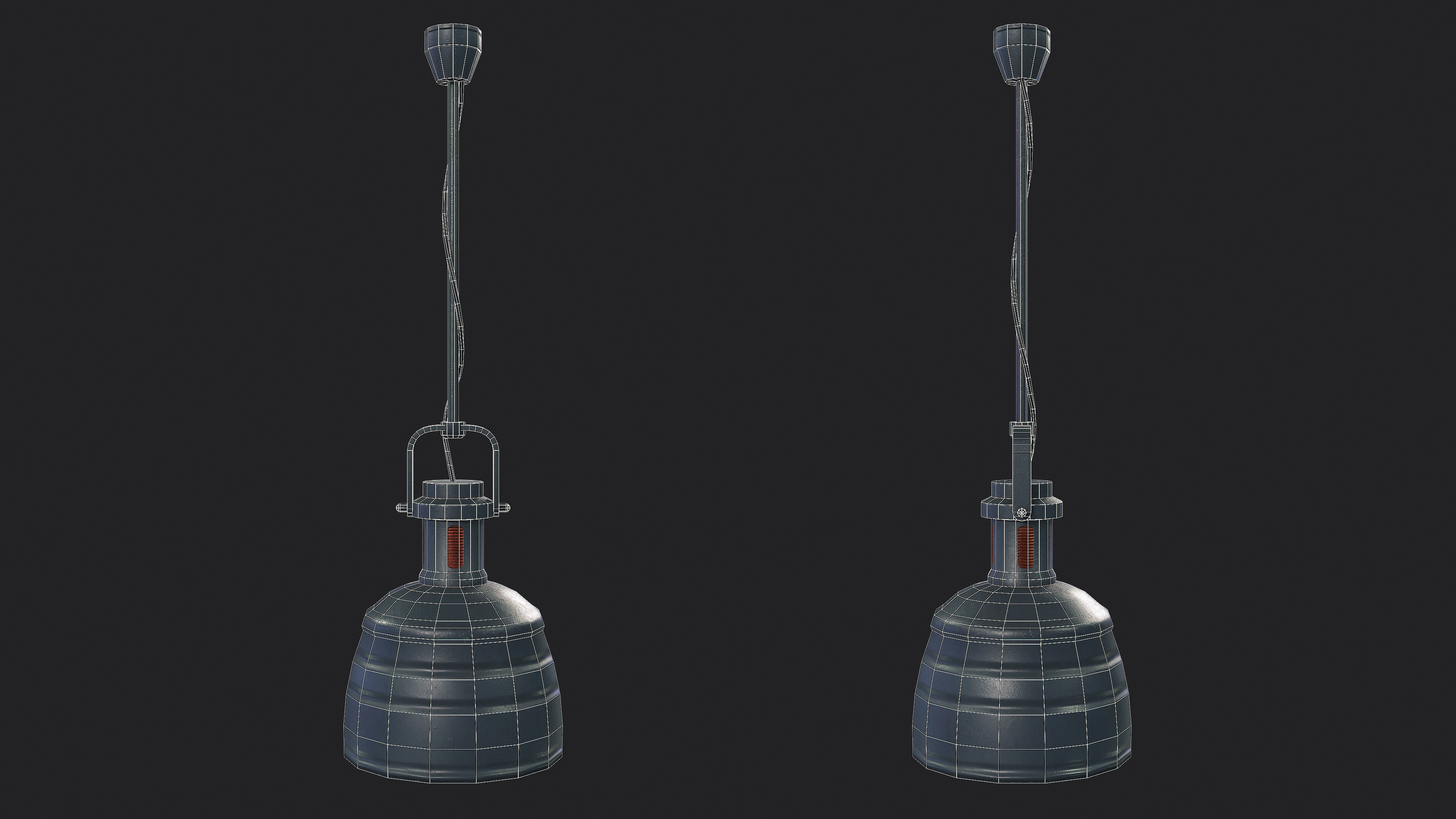 Bunker Light v4 Low-poly 3D model_2