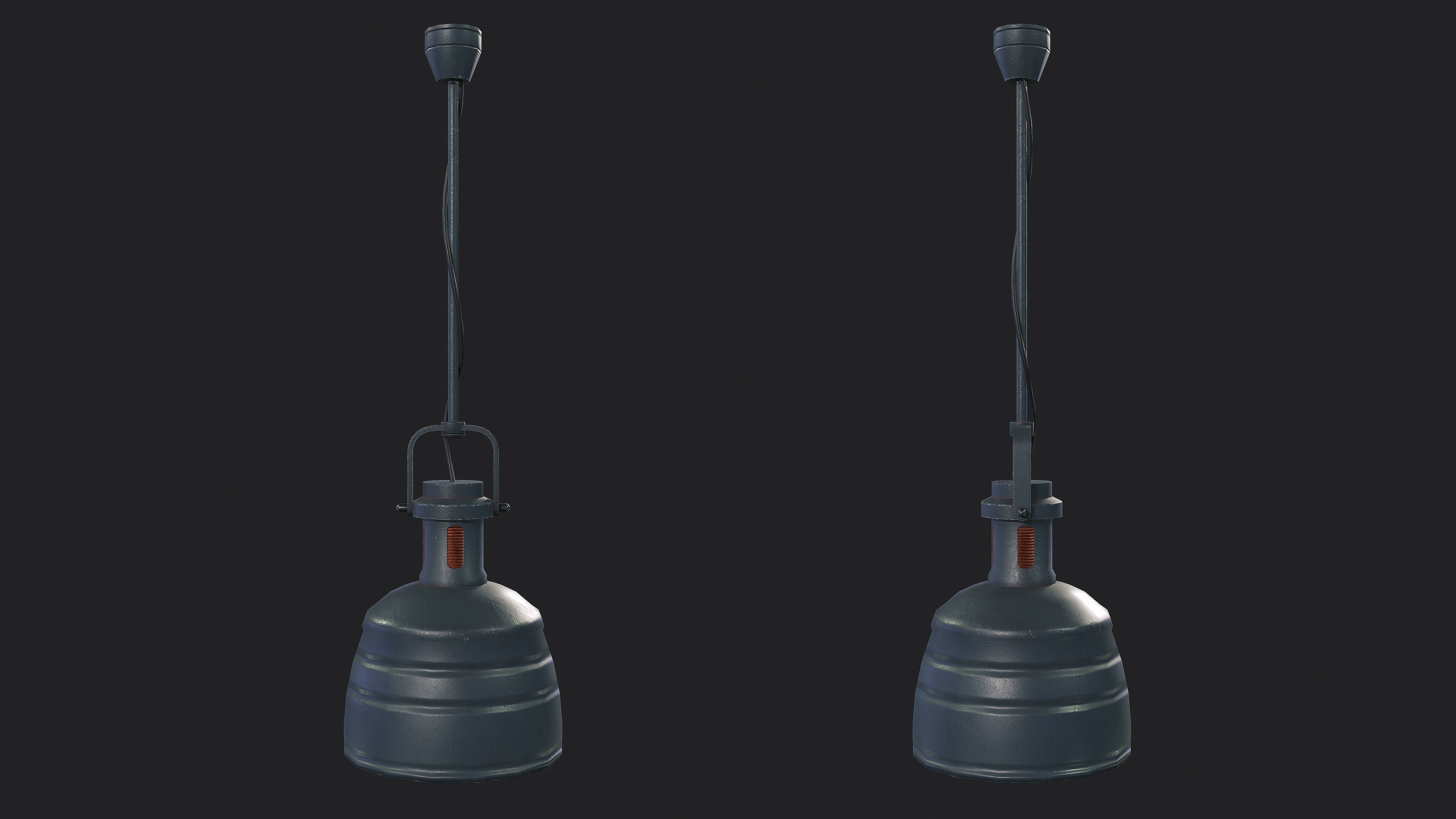 Bunker Light v4 Low-poly 3D model_1