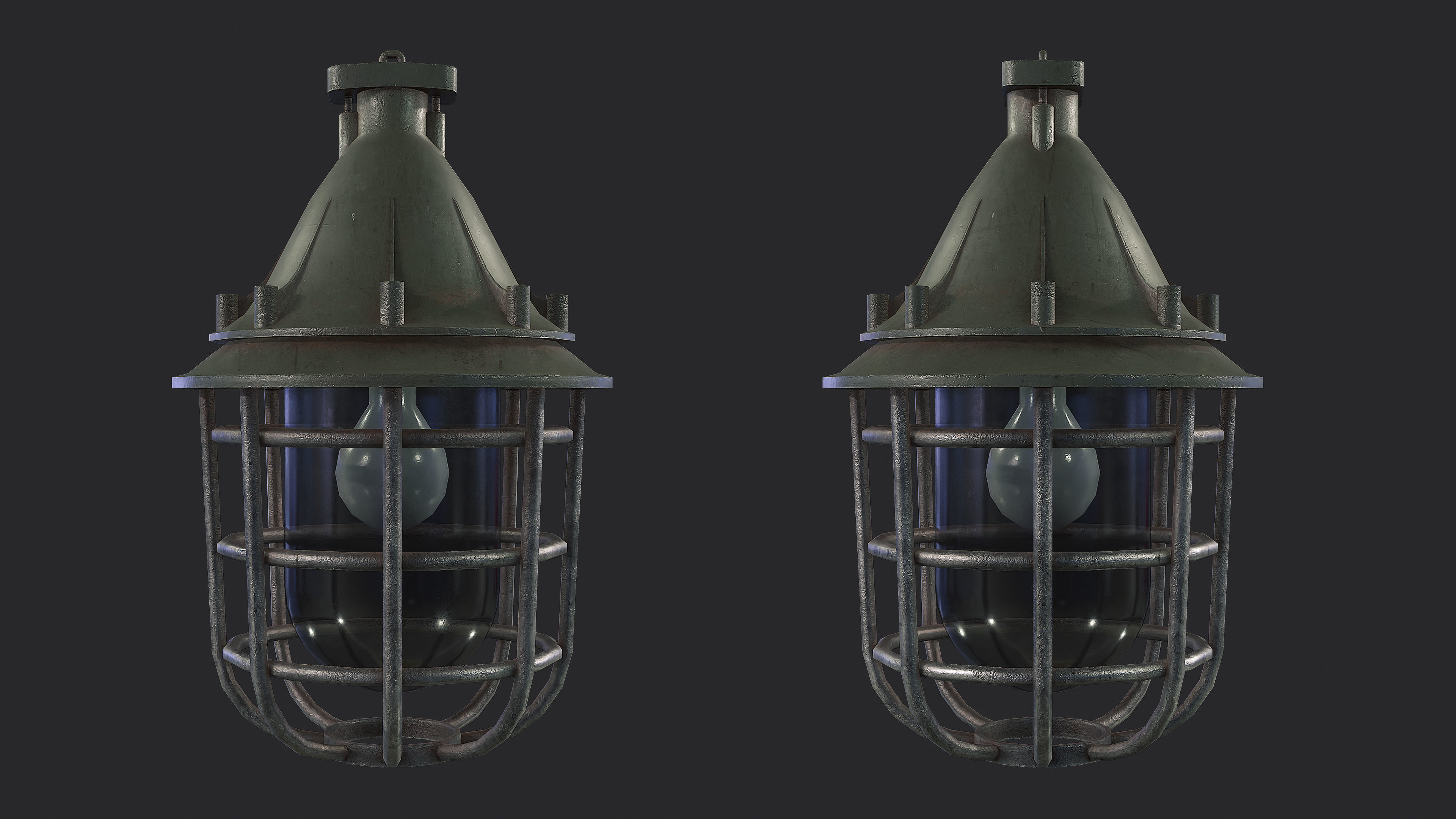 Bunker Light v5 Low-poly 3D model_1