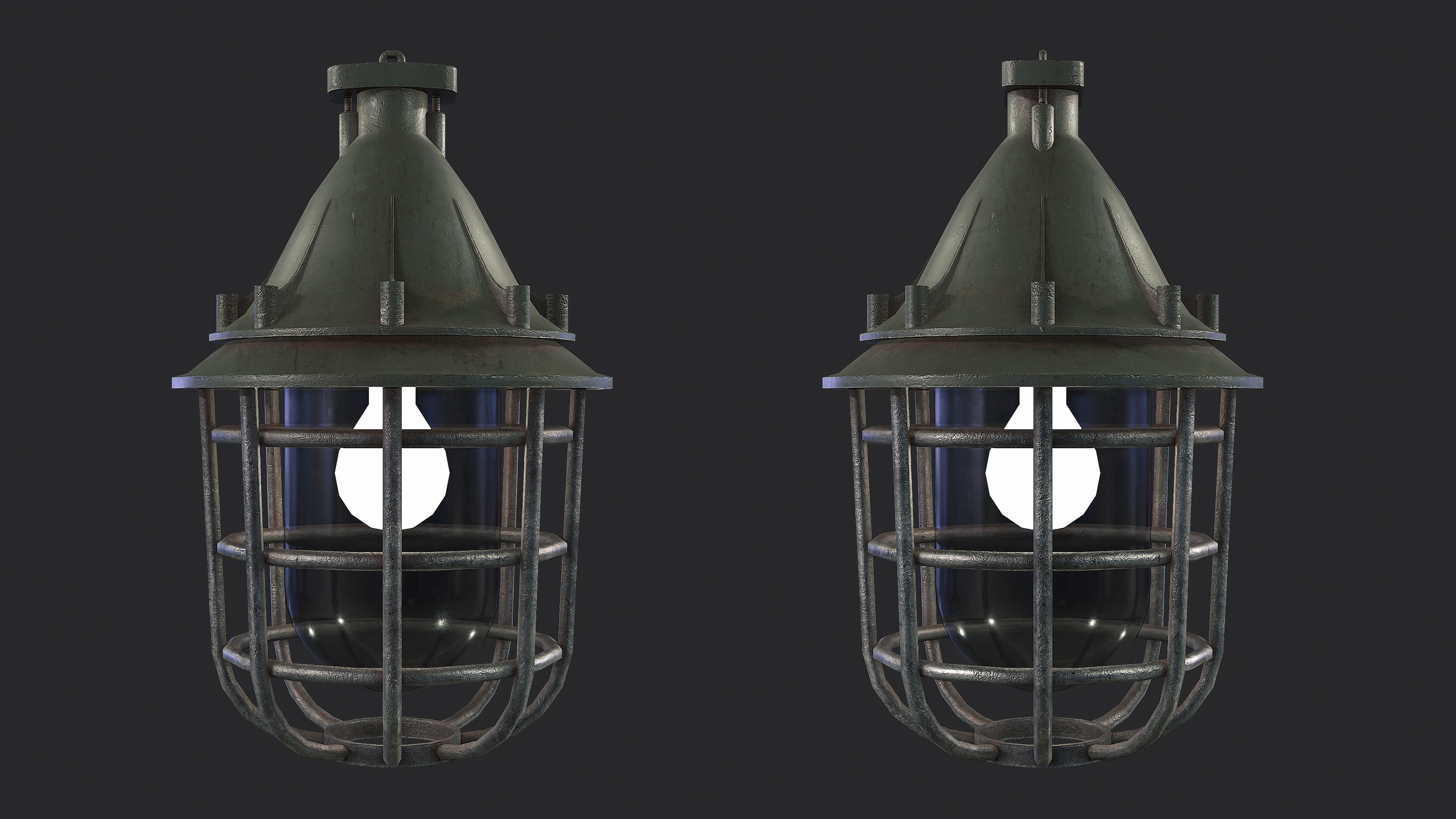 Bunker Light v5 Low-poly 3D model_2