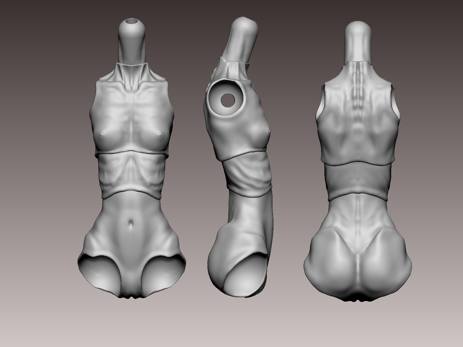 BJD ball jointed doll NJ J anne 3D print model_5