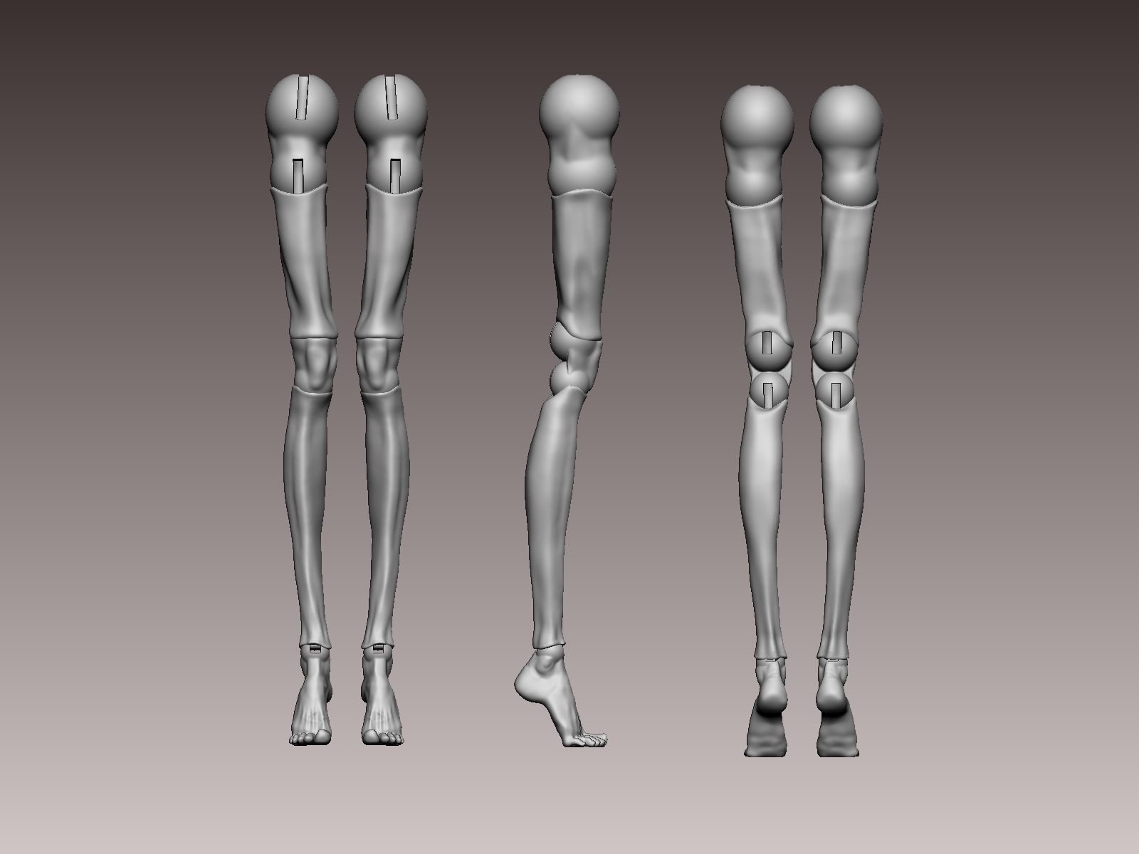 BJD ball jointed doll NJ J anne 3D print model_6