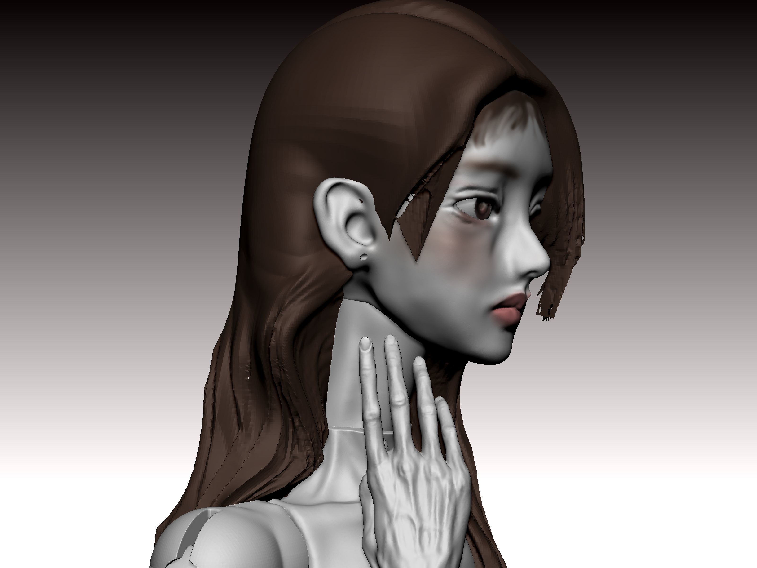 BJD ball jointed doll NJ J anne 3D print model_11