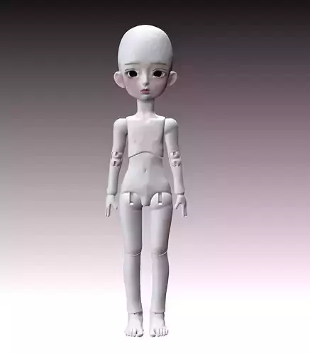 BJD ball jointed doll stl 3D print model