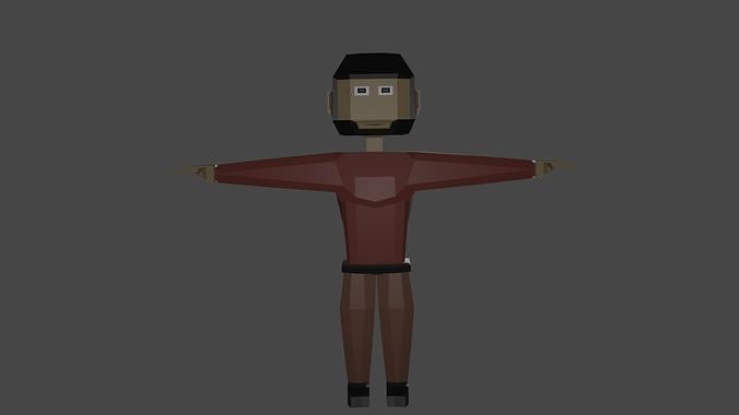 Citizen low poly star trek character Free 3D model