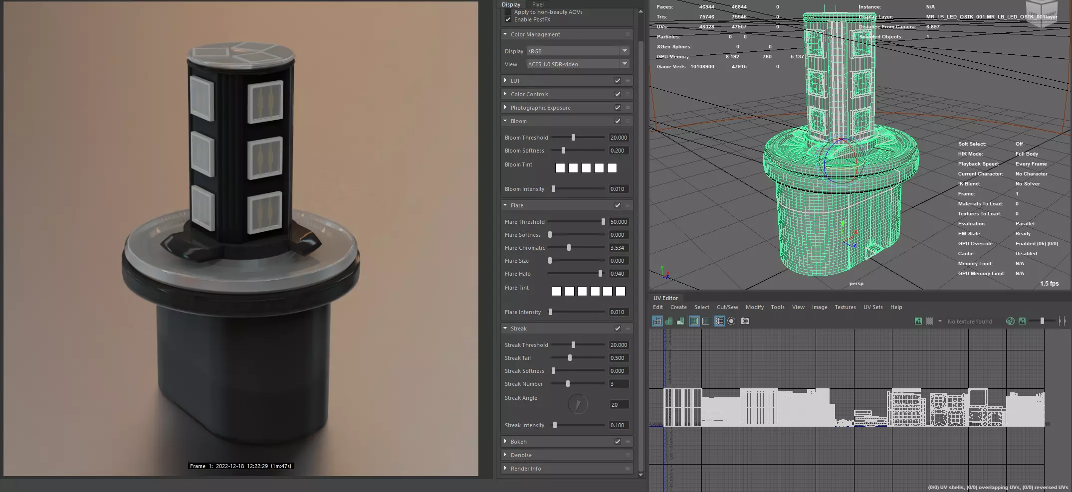 Photorealistic automotive lightbulb collection - item 001 3D model_0